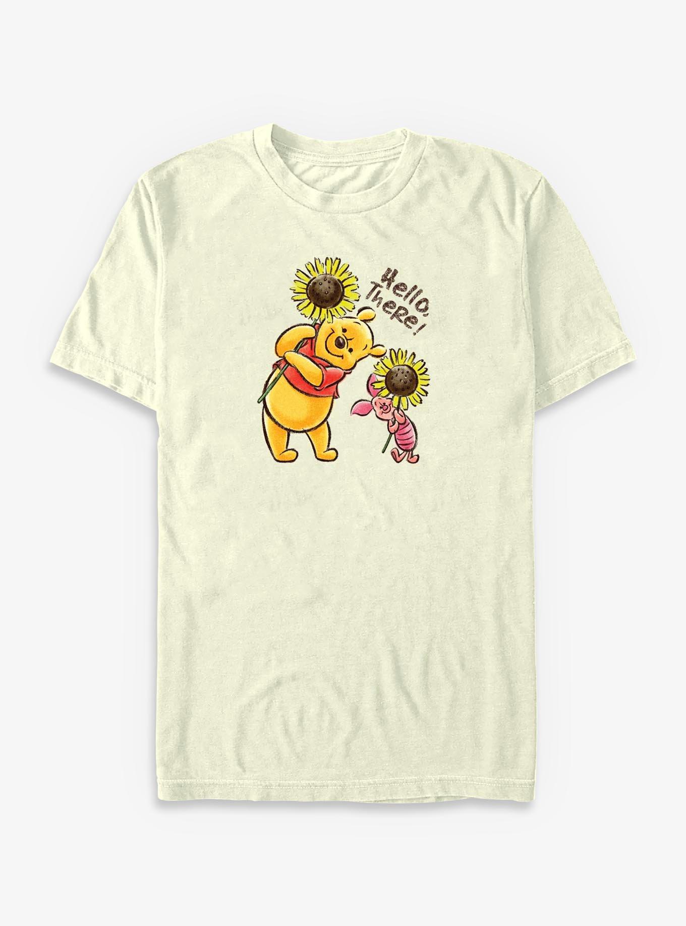 Disney Winnie The Pooh & Piglet Hello There! Sunflowers T-Shirt, , hi-res