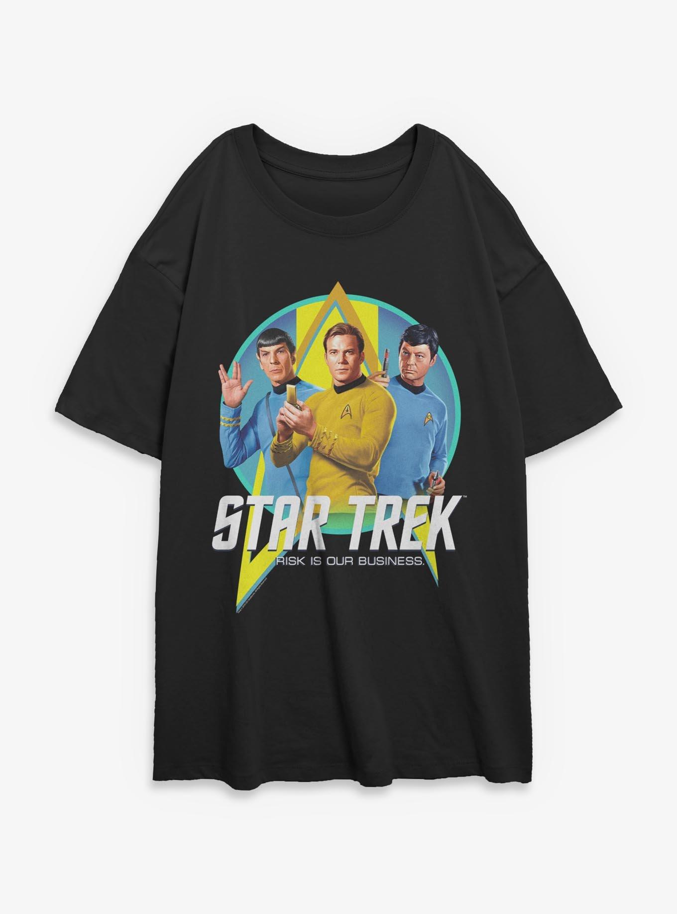 Star Trek Risk is Our Business Trio Girls Oversized T-Shirt, , hi-res