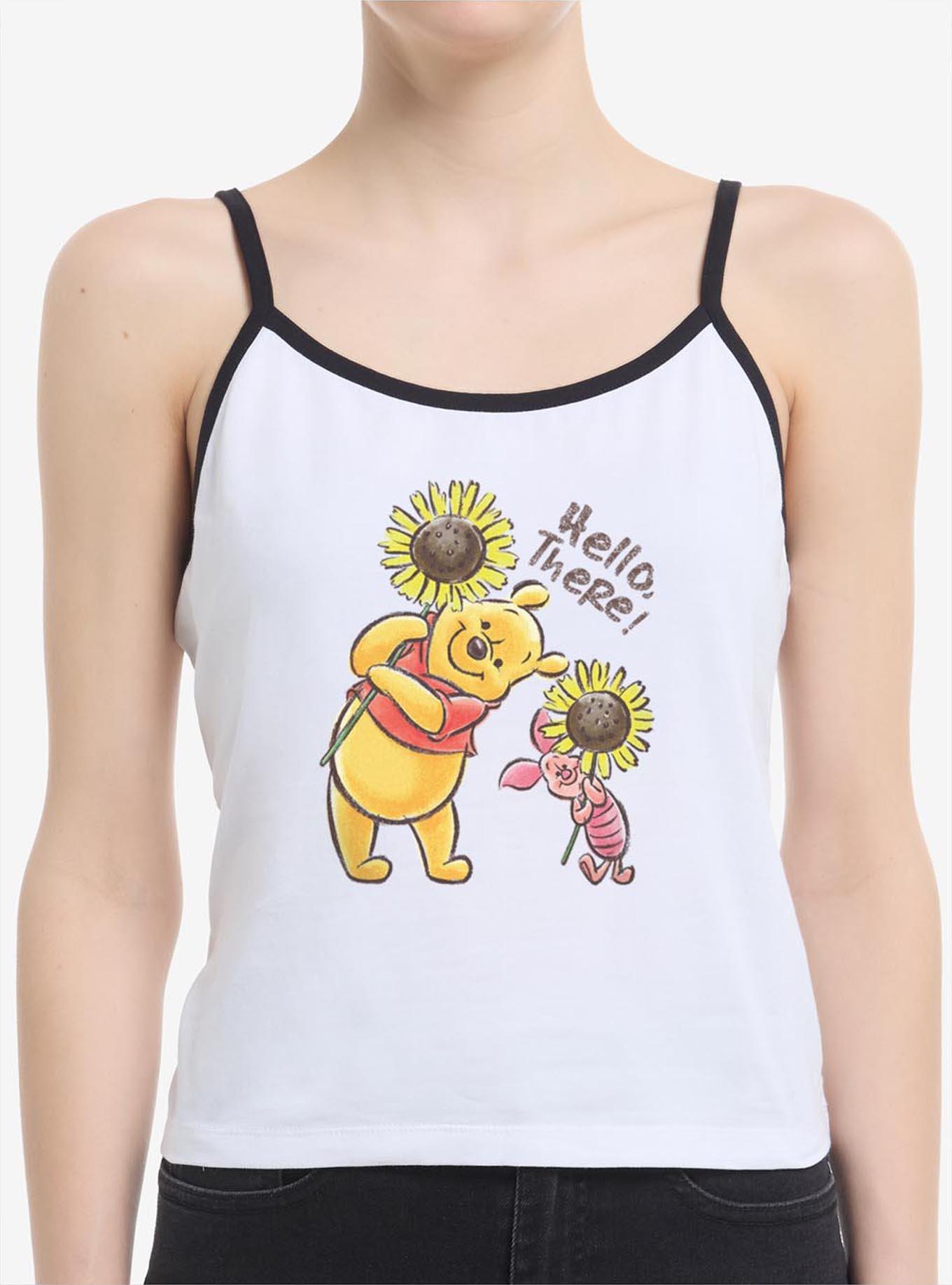Disney Winnie The Pooh & Piglet Hello There! Sunflowers Girls Cami, , hi-res