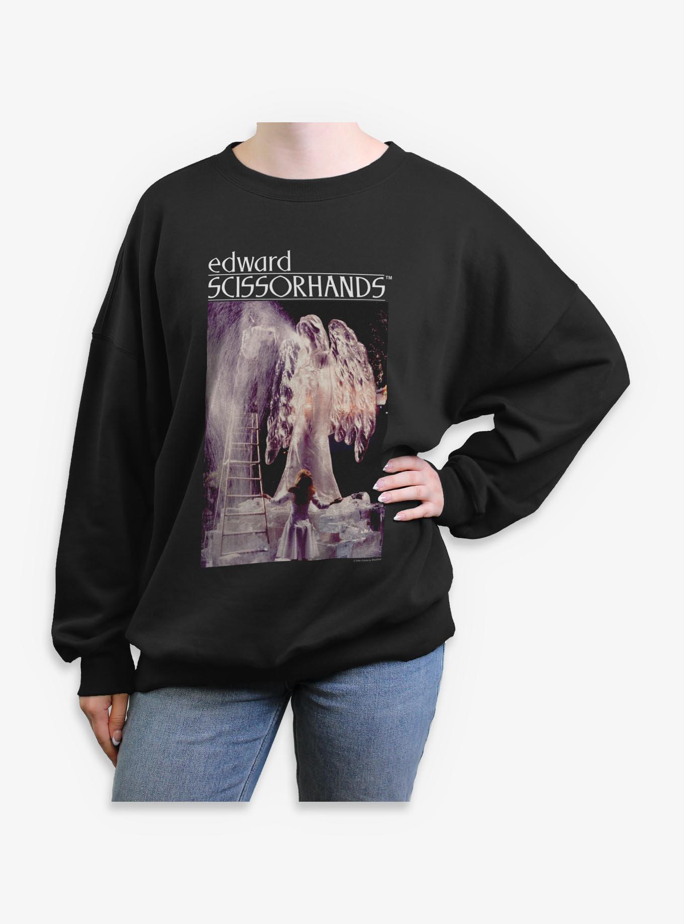Edward Scissorhands Photoreal Girls Oversized Sweatshirt