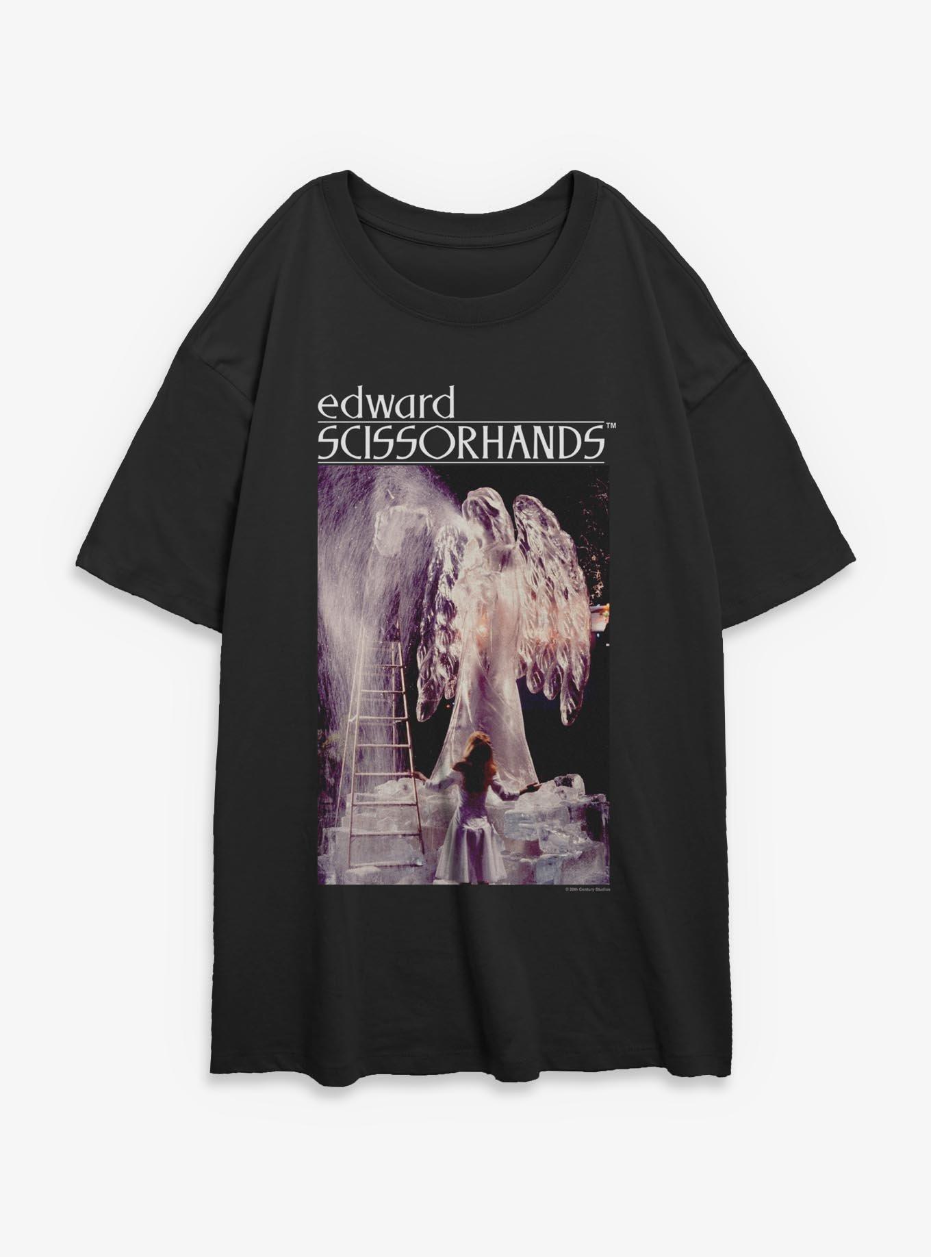 Edward Scissorhands Photoreal Girls Oversized T-Shirt, , hi-res