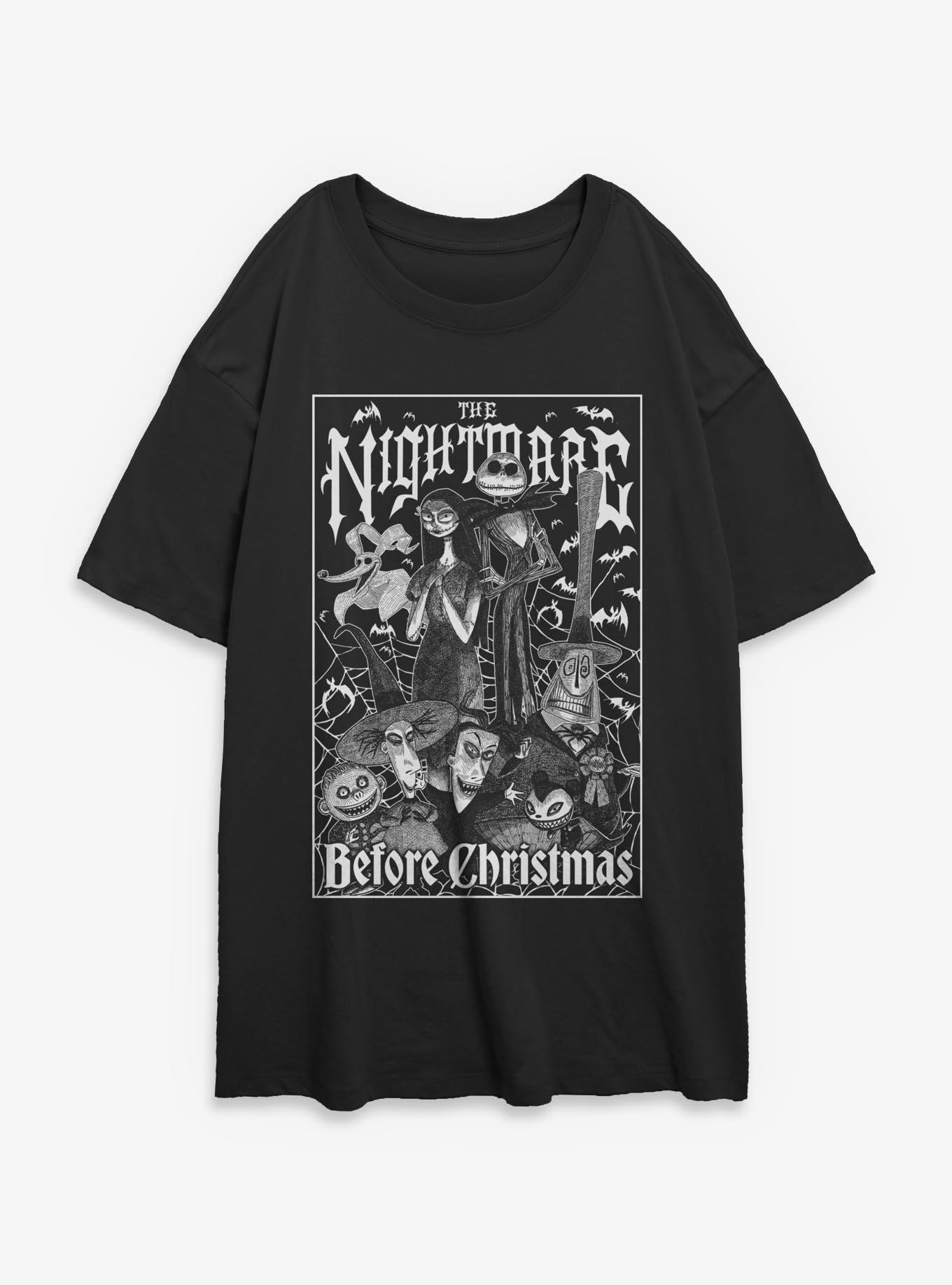 Disney The Nightmare Before Christmas Metal Box Girls Oversized T-Shirt