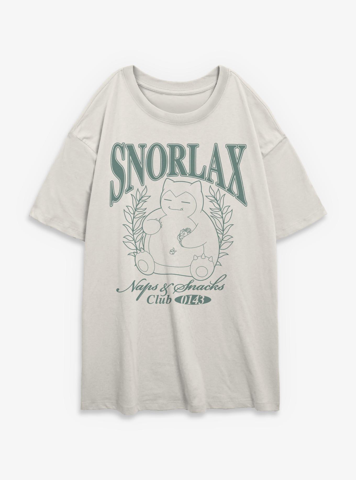 Pokemon Snorlax Collegiate Girls Oversized T-Shirt, , hi-res