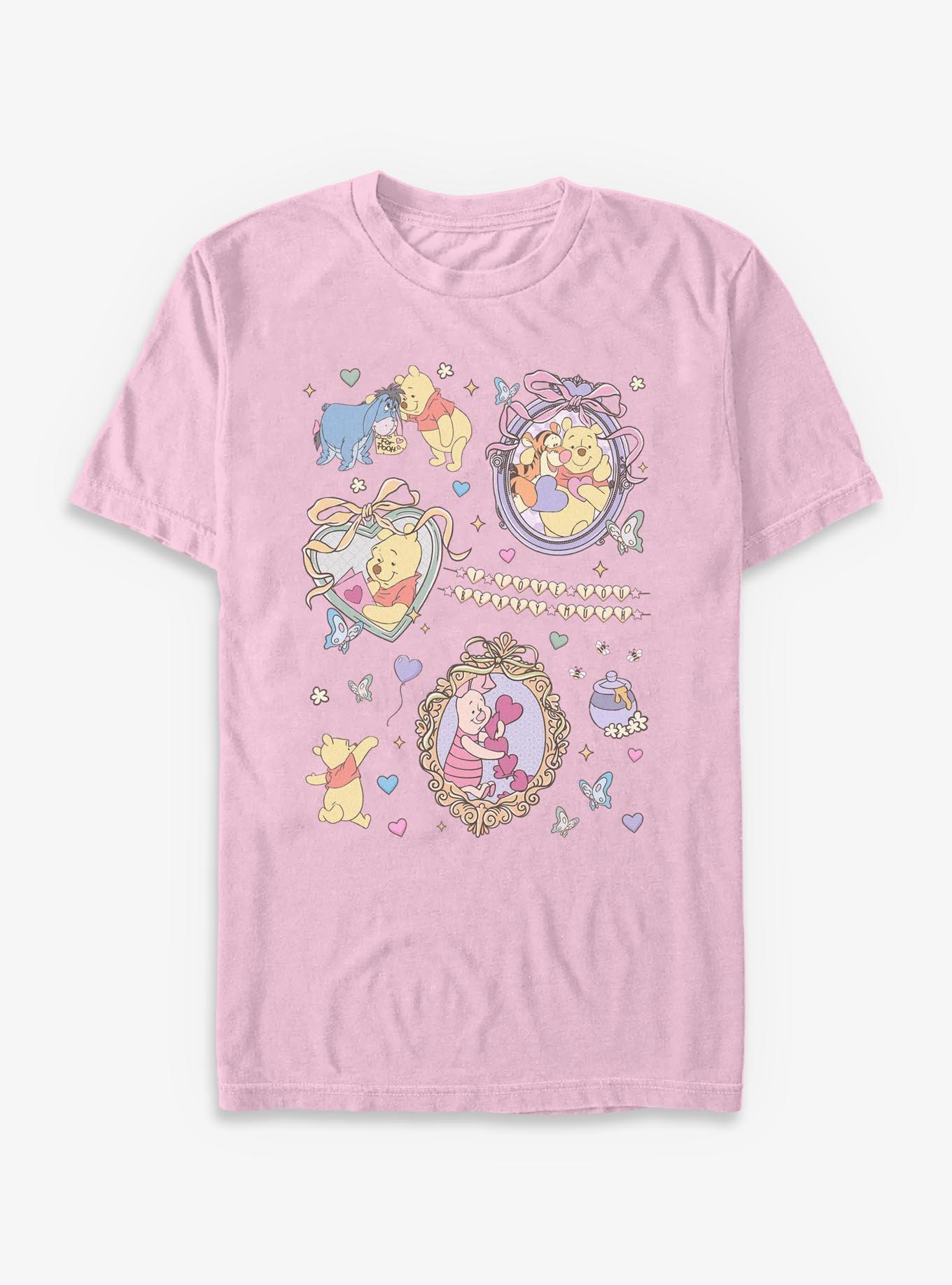 Disney Winnie The Pooh Friendship Collage Garment Dye T-Shirt, , hi-res