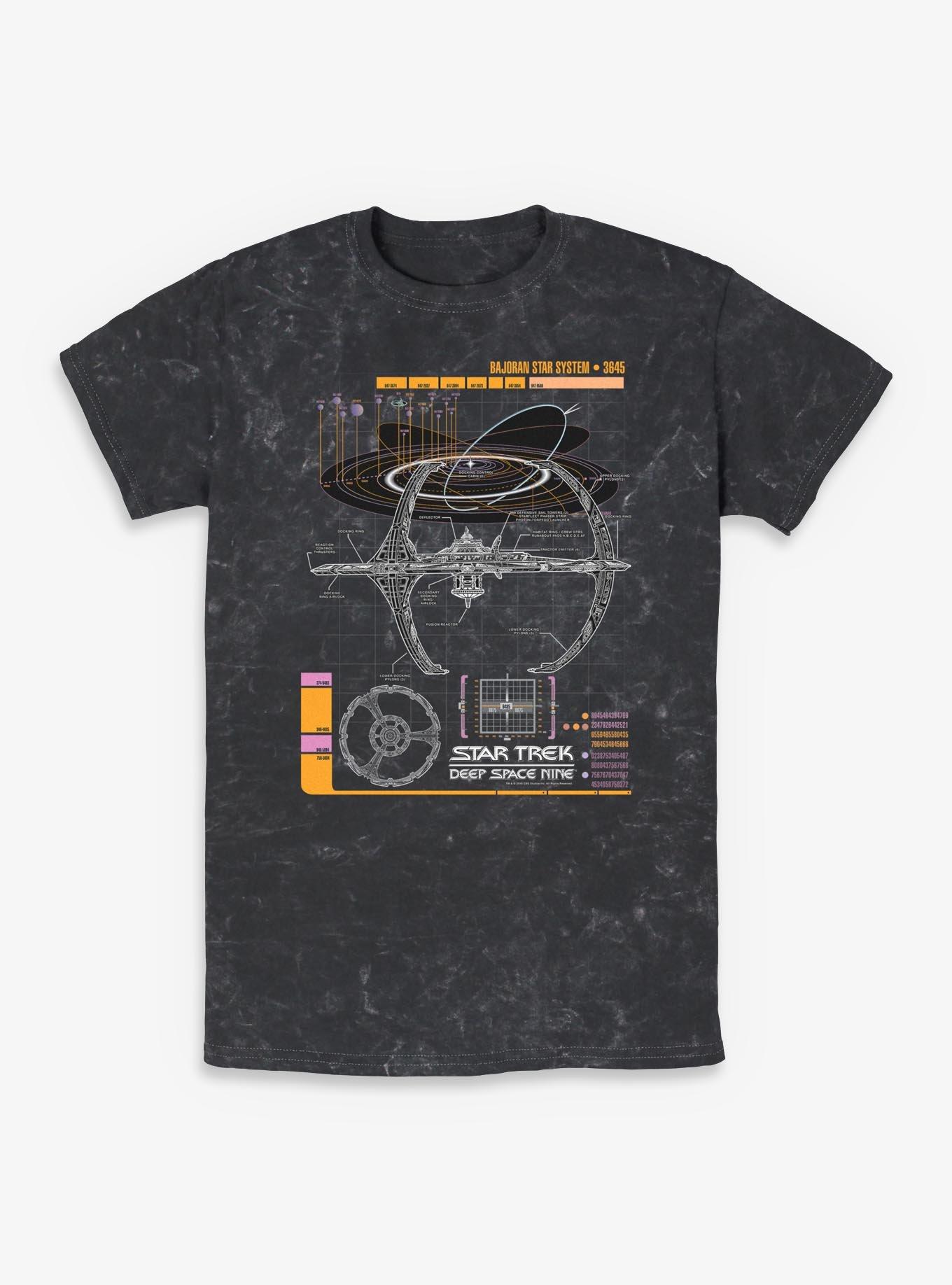 Star Trek: Deep Space Nine Schematic Mineral Wash T-Shirt, , hi-res