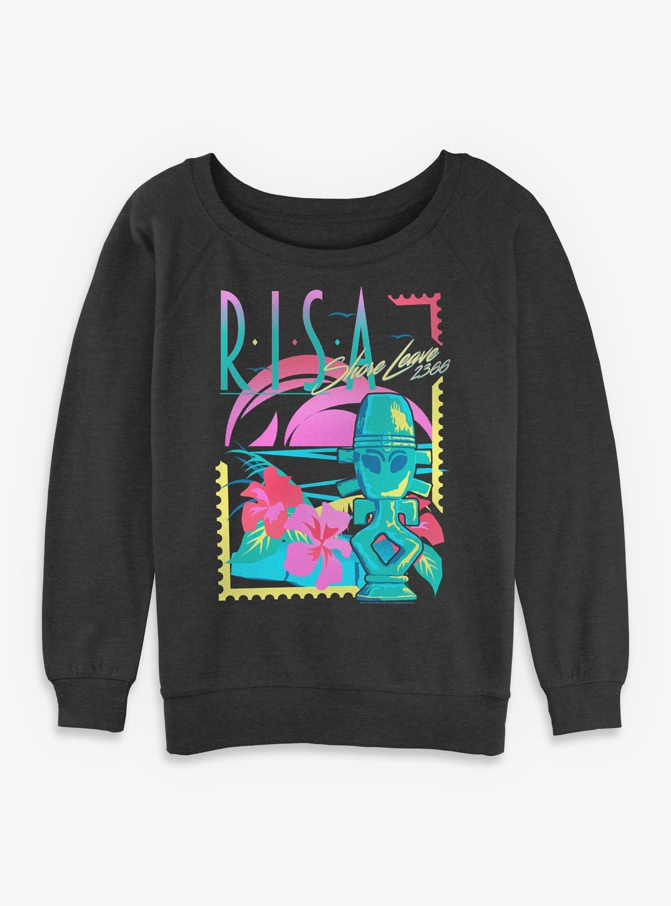 Star Trek Risa Sunbleached Girls Slouchy Sweatshirt