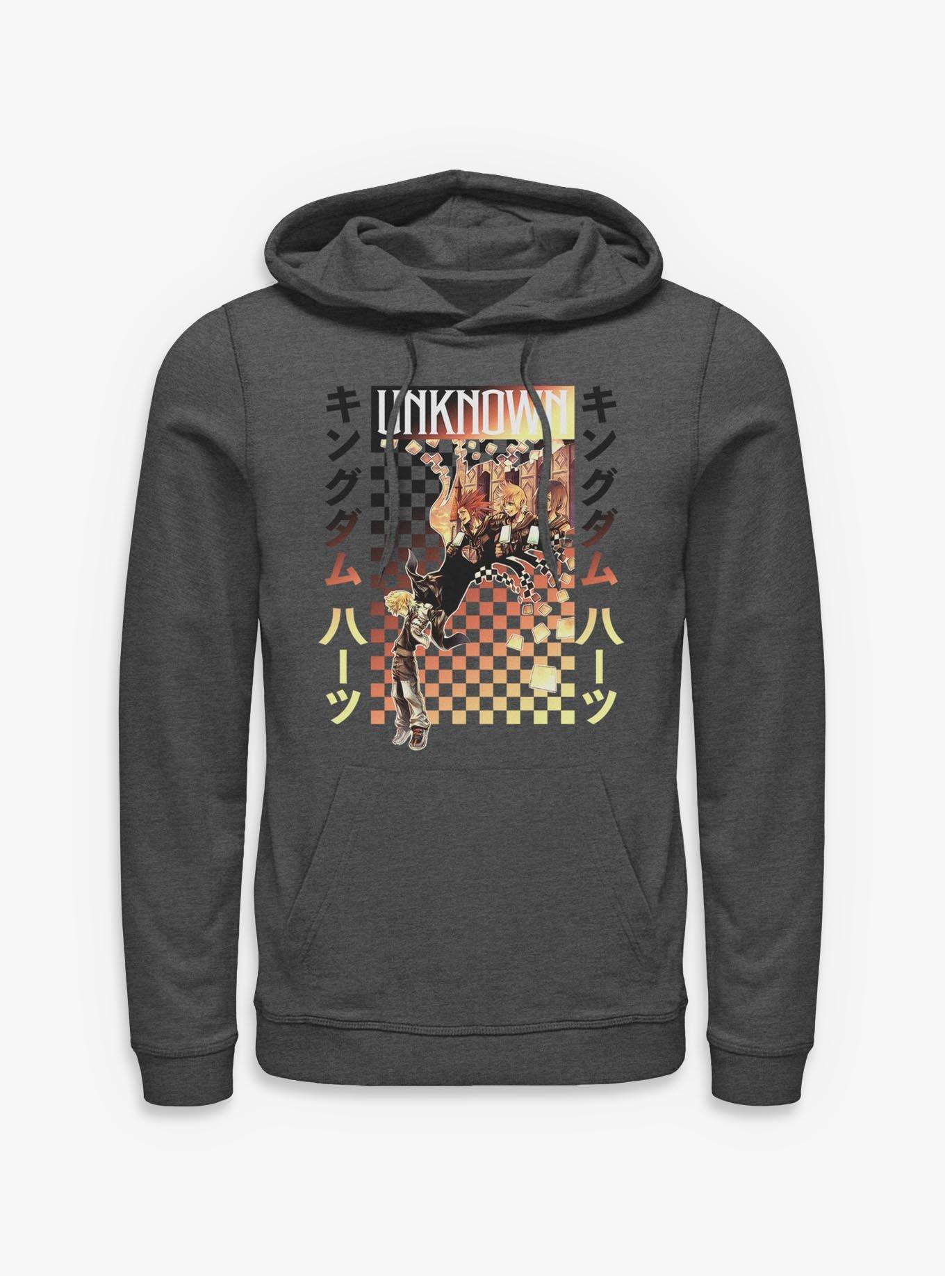Disney Kingdom Hearts Checker Fade Hoodie, , hi-res