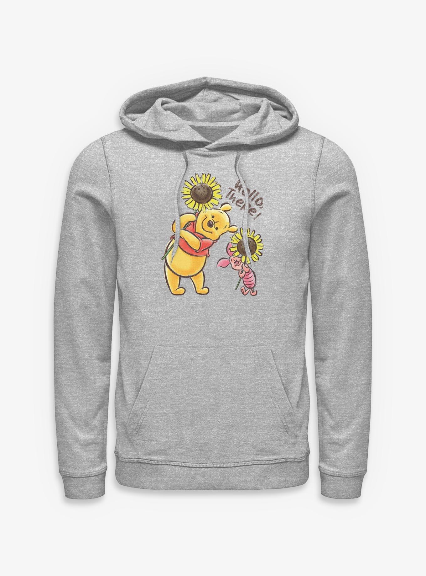 Disney Winnie The Pooh & Piglet Hello There! Sunflowers Hoodie