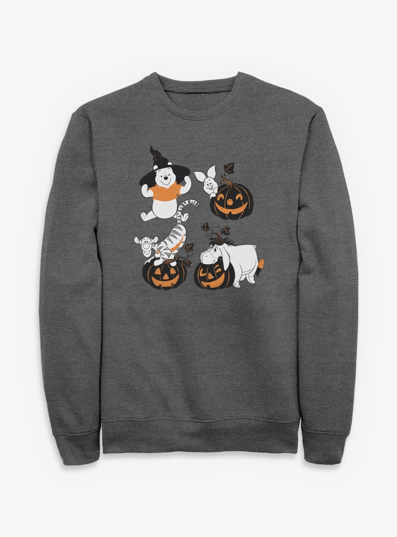 Disney Winnie The Pooh Sketchy Halloween Grid Sweatshirt, , hi-res