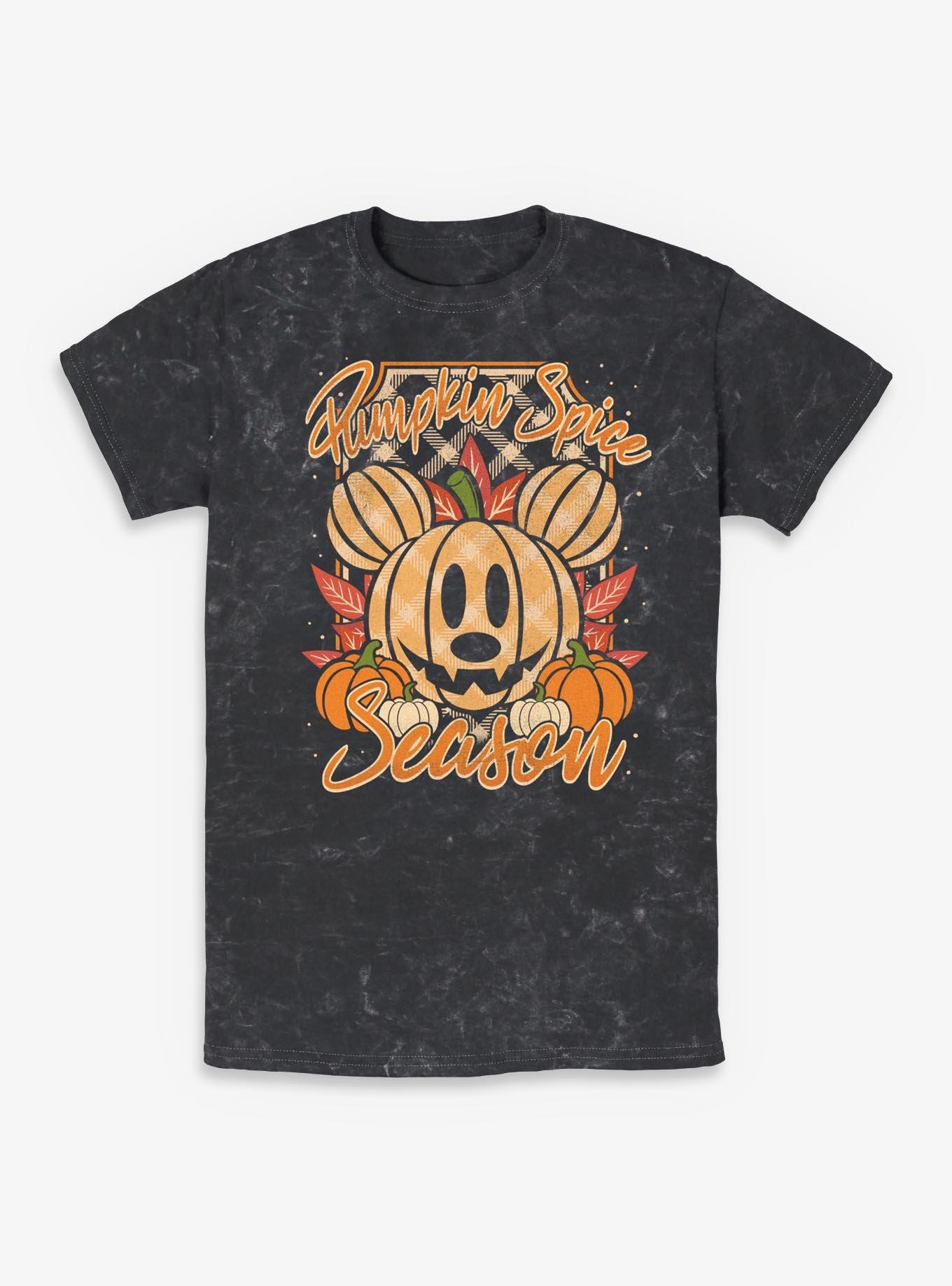 Disney Mickey Mouse Pumpkin Spice Season Mineral Wash T-Shirt, , hi-res