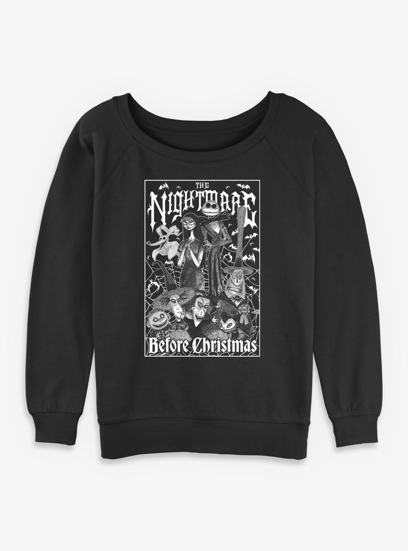 Disney The Nightmare Before Christmas Metal Box Girls Slouchy Sweatshirt, , hi-res