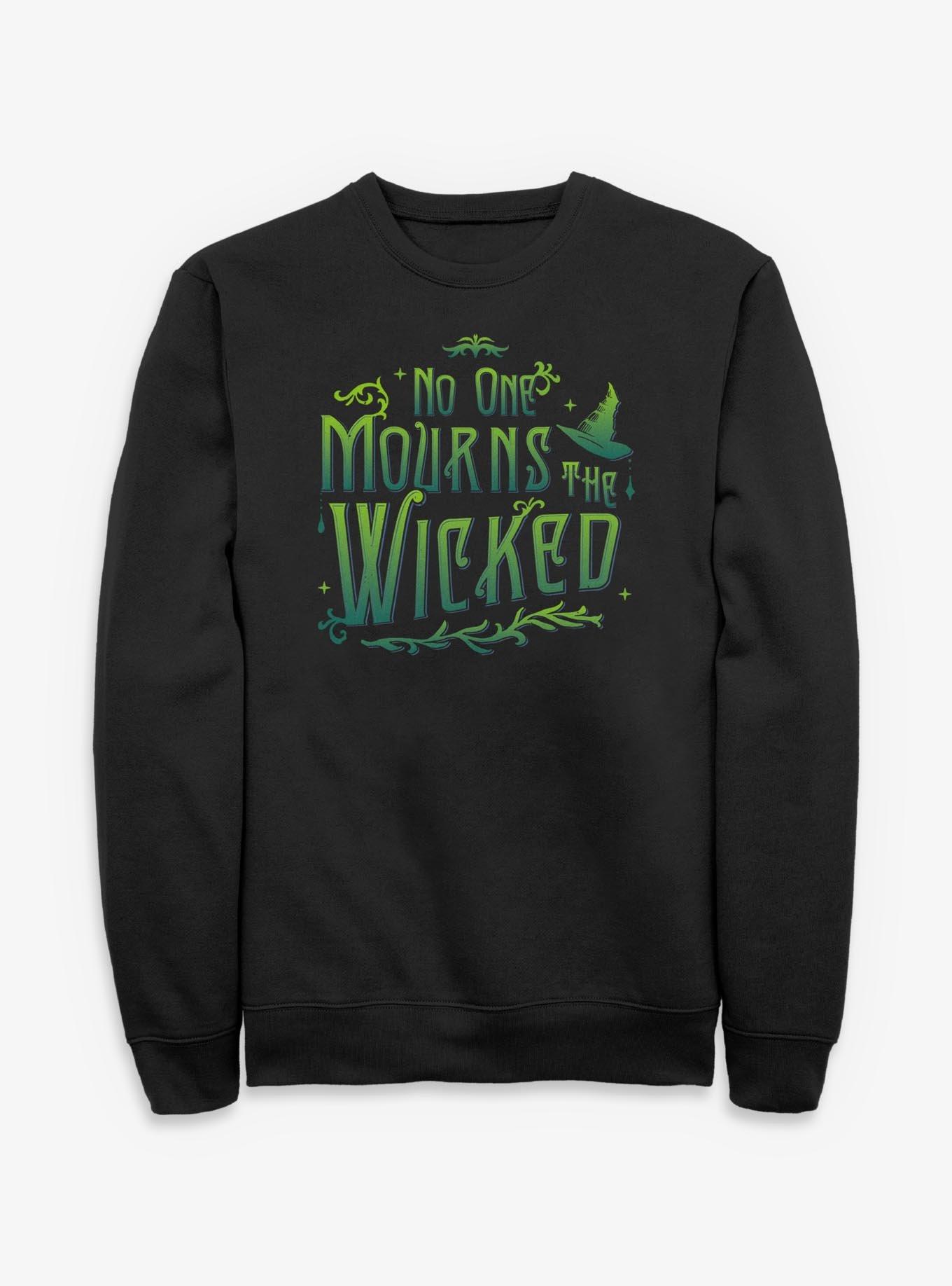 Wicked No One Mourns The Wicked Sweatshirt, BLACK, hi-res