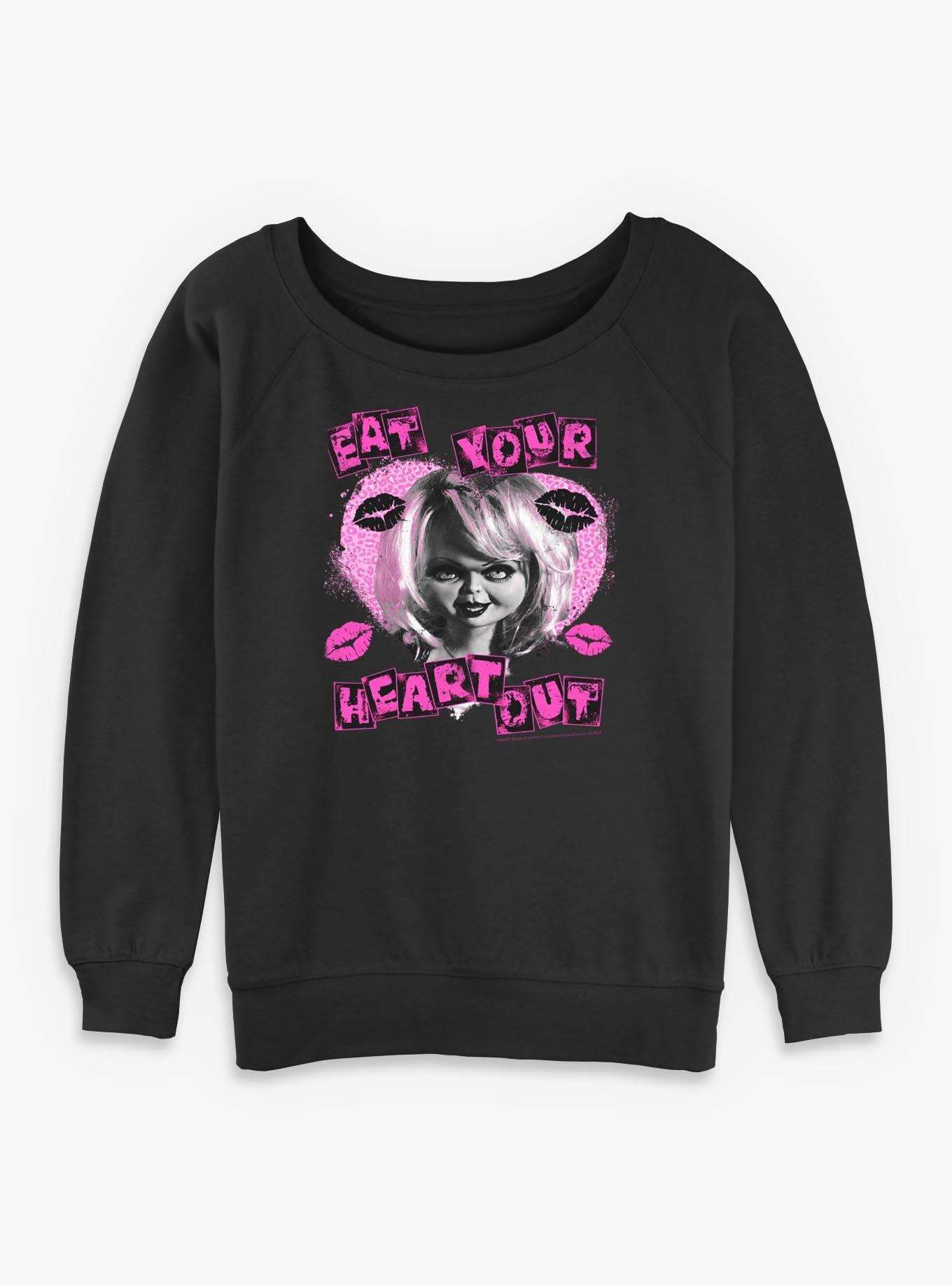 Chucky Eat Your Heart Out Tiffany Girls Slouchy Sweatshirt, , hi-res