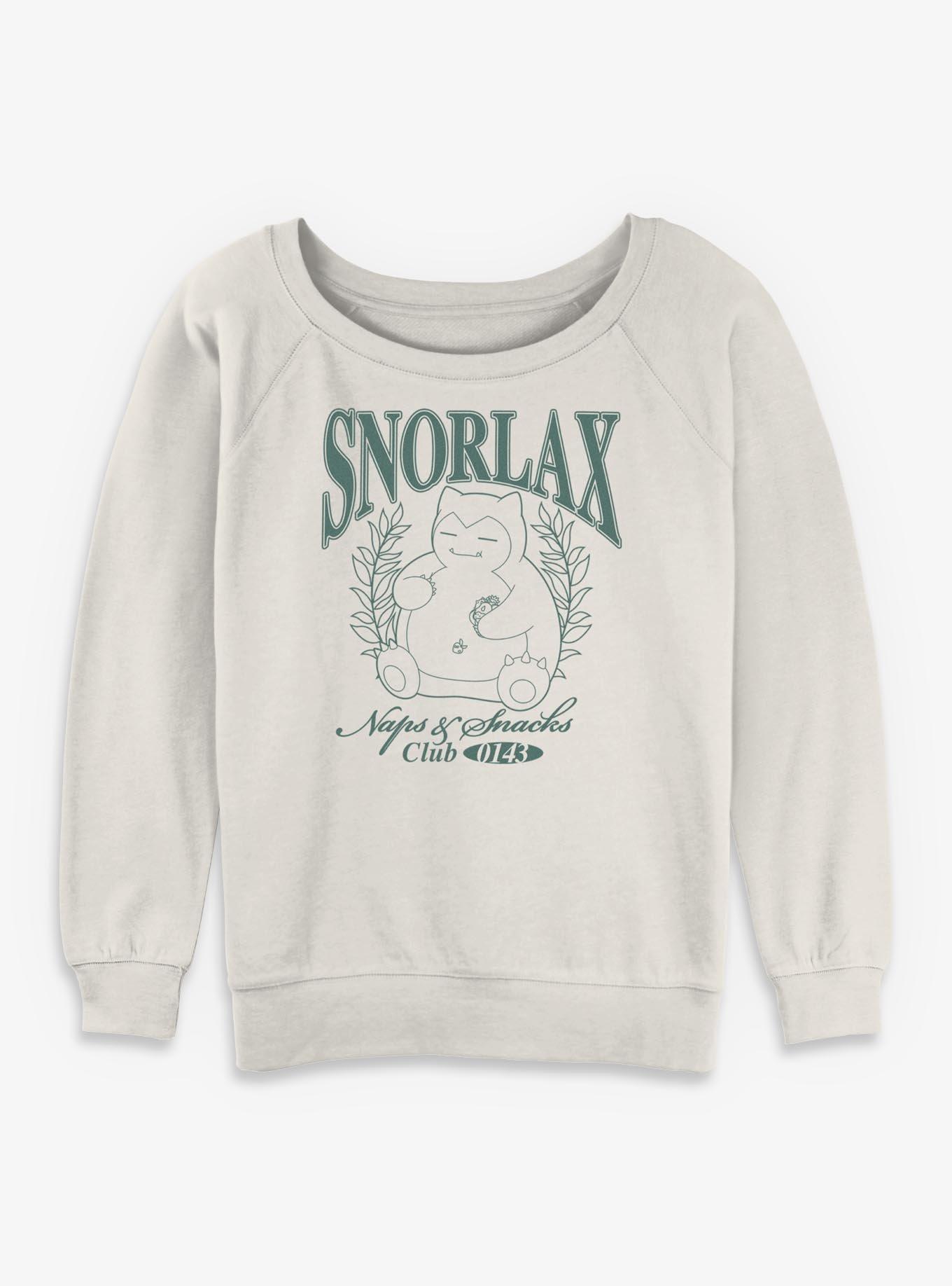 Pokemon Snorlax Collegiate Girls Slouchy Sweatshirt, , hi-res