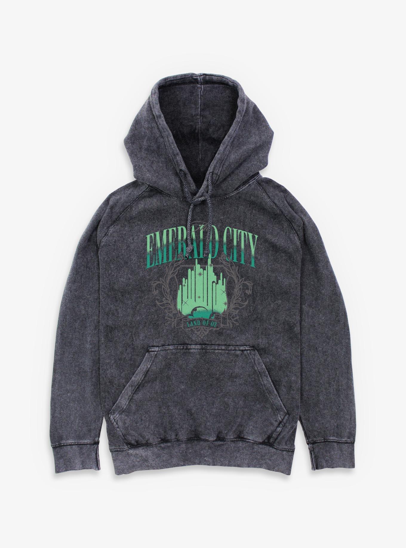Wizard Of Oz The Emerald City Mineral Wash Hoodie, , hi-res