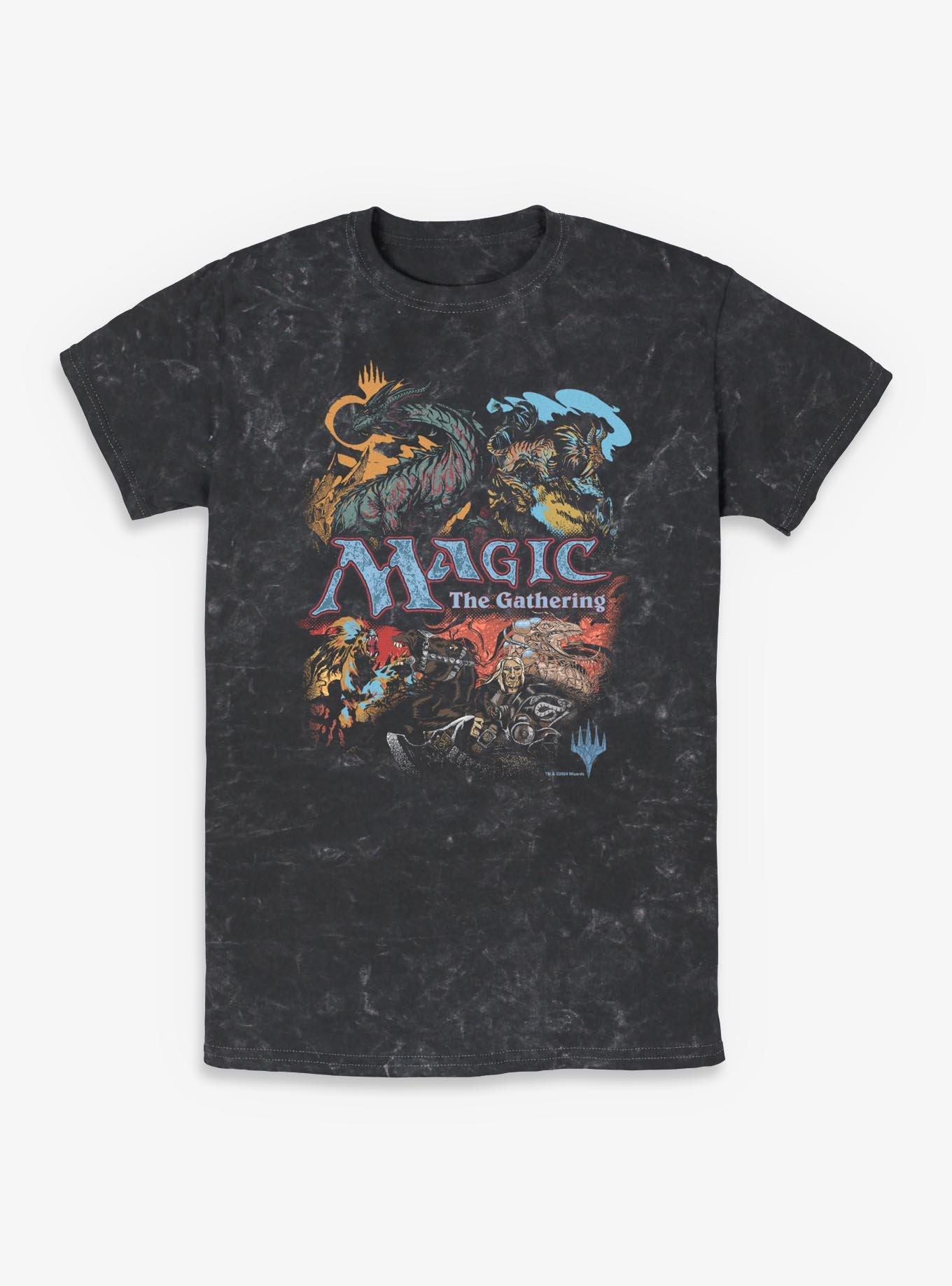 Magic: The Gathering Vintage Collage Mineral Wash T-Shirt, , hi-res