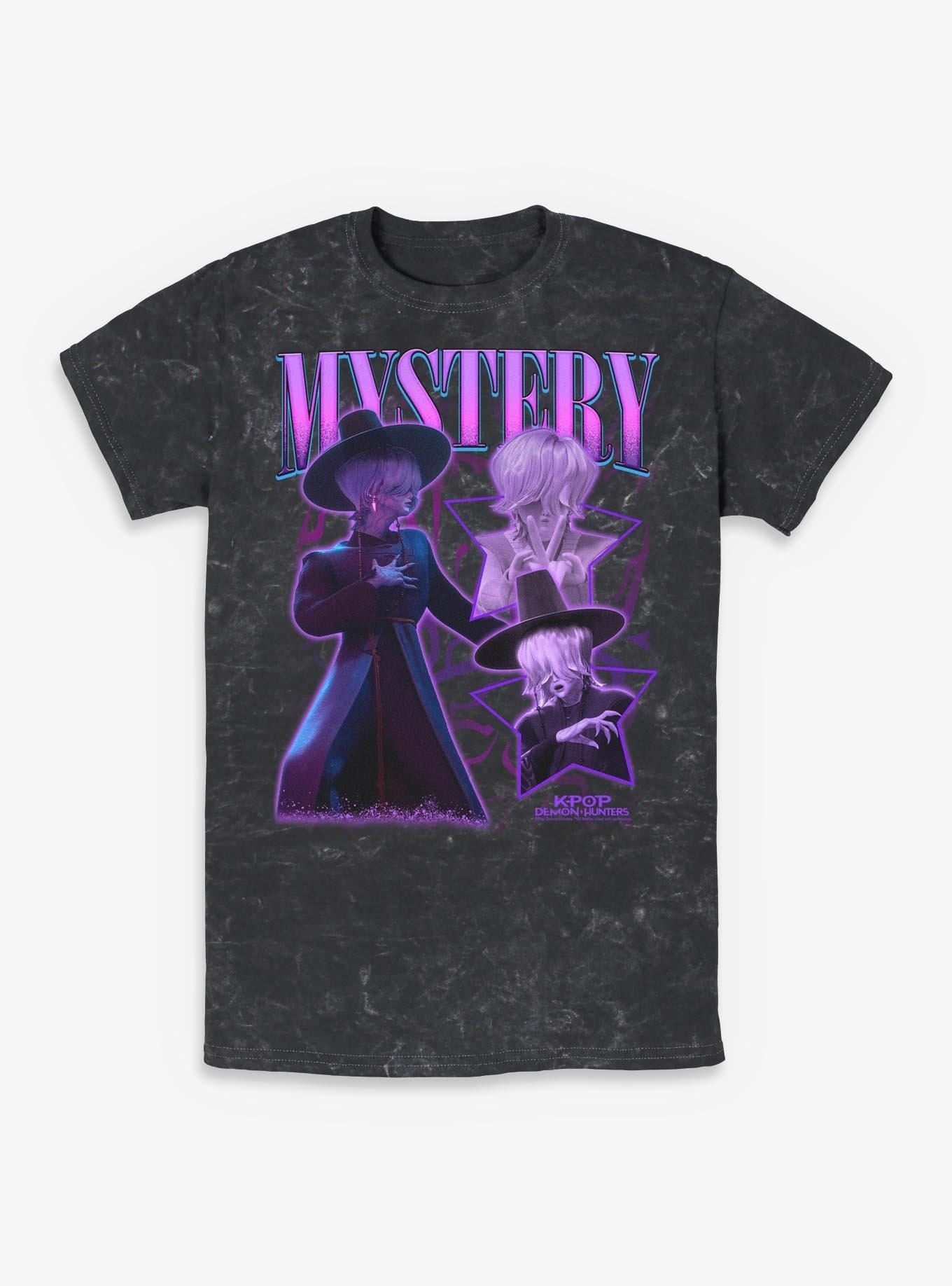 KPop Demon Hunters Saja Boys Mystery Collage Mineral Wash T-Shirt, , hi-res