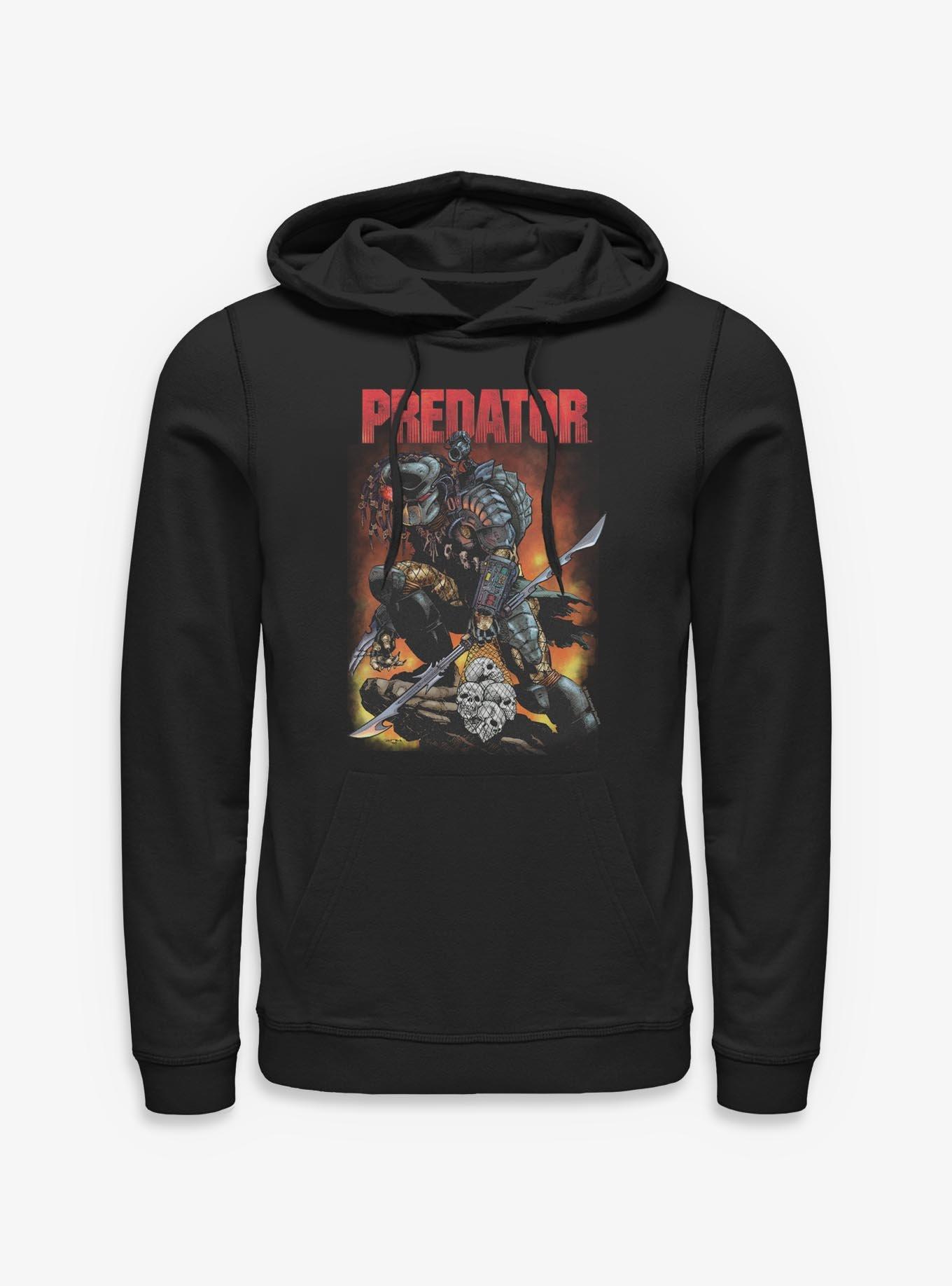 Alien Predator Skull Sack Hoodie, , hi-res