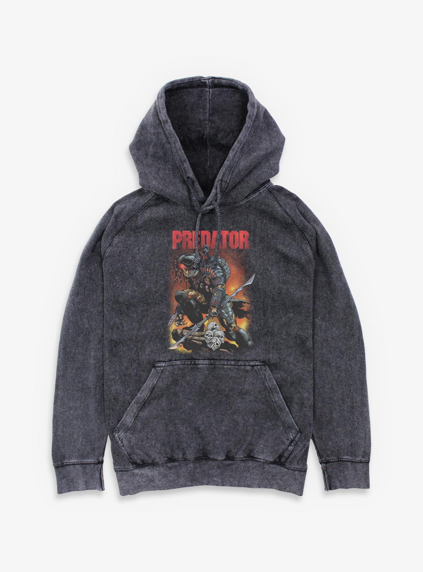 Predator Skull Sack Mineral Wash Hoodie
