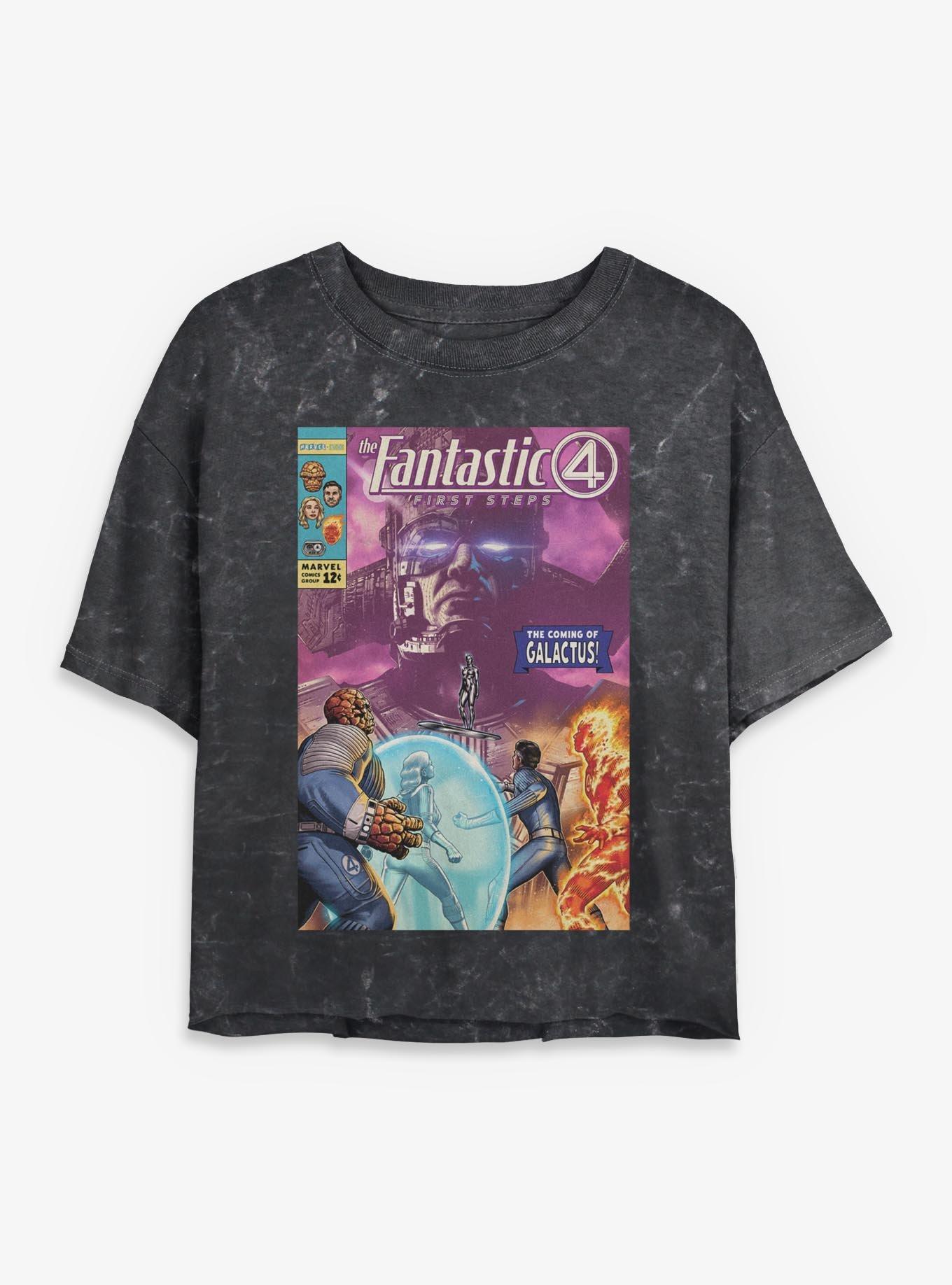 Marvel The Fantastic Four: First Steps The Coming Of Galactus Girls Mineral Wash Crop T-Shirt, , hi-res