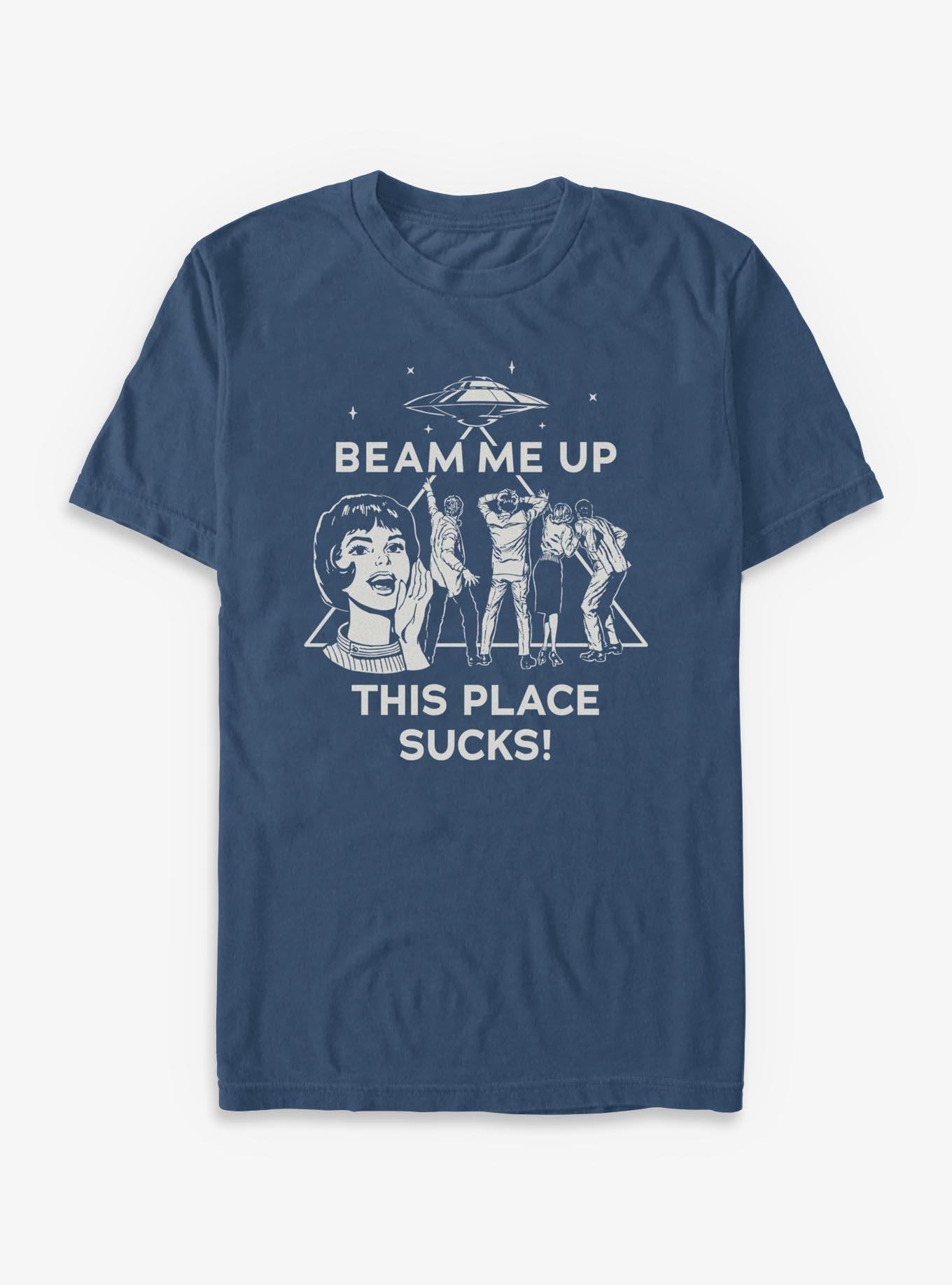 Stranger Things Beam Me Up Garment Dye T-Shirt