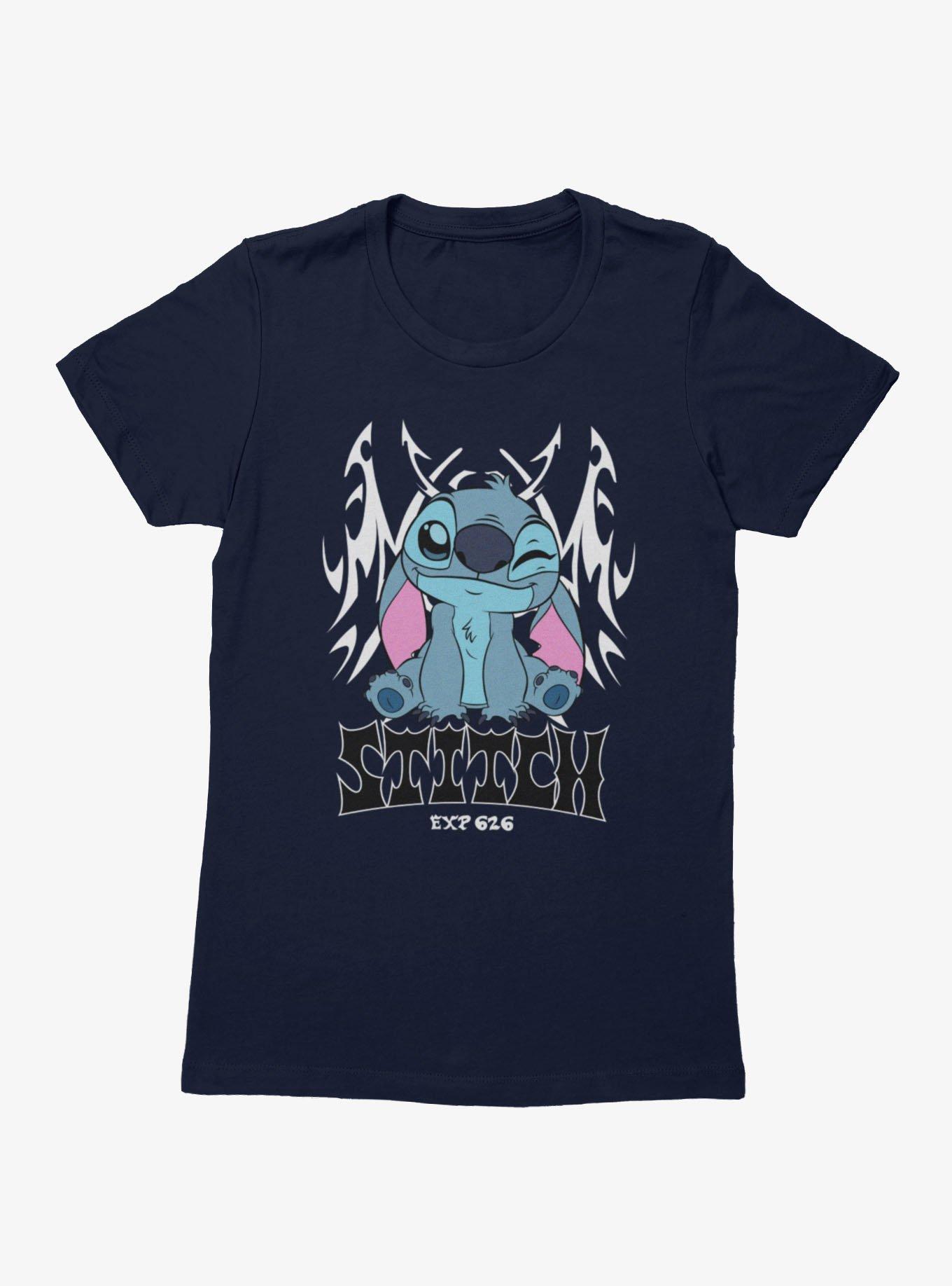 Disney Lilo & Stitch Stitch Tribal Goth Womens T-Shirt, , hi-res