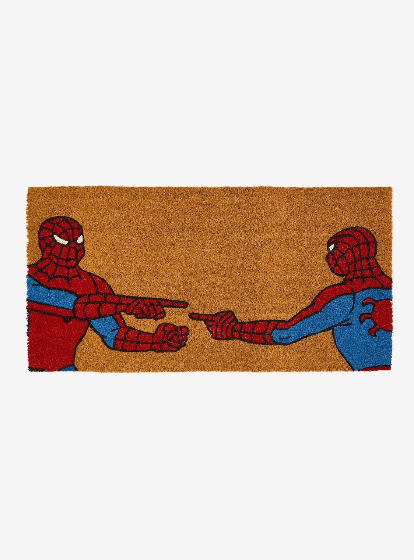 Marvel Spider-Man Pointing Door Mat &mdash; BoxLunch Exclusive, , hi-res