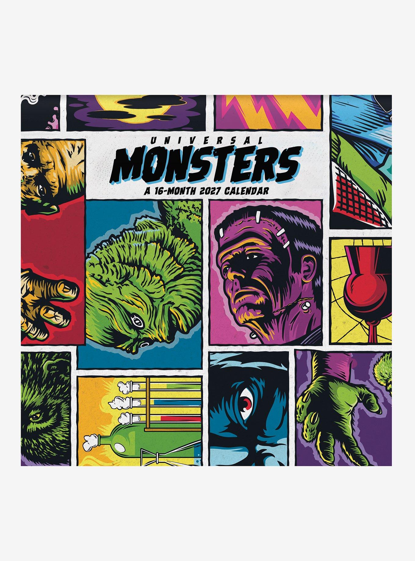 Universal Monsters 16-Month 2027 Wall Calendar