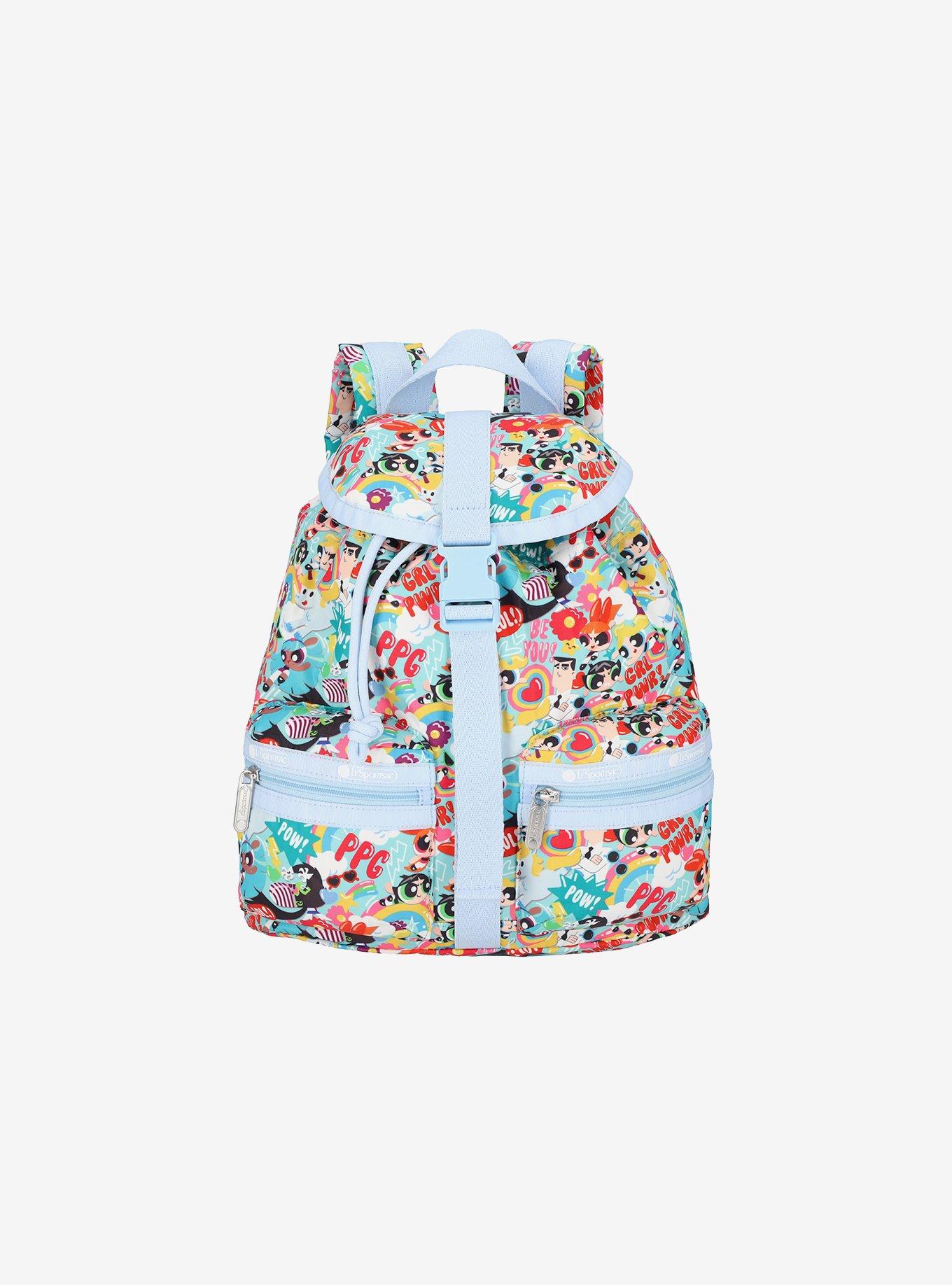 The Powerpuff Girls x LeSportsac Allover Print Drawstring Mini Backpack, , hi-res