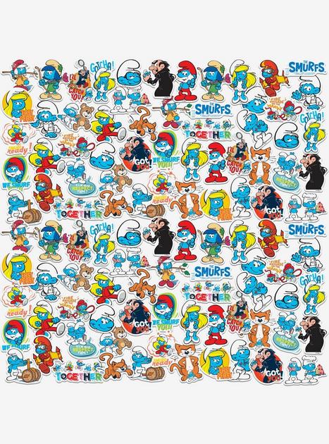 The Smurfs Variety Miscellaneous 100ct Sticker Pack | Hot Topic