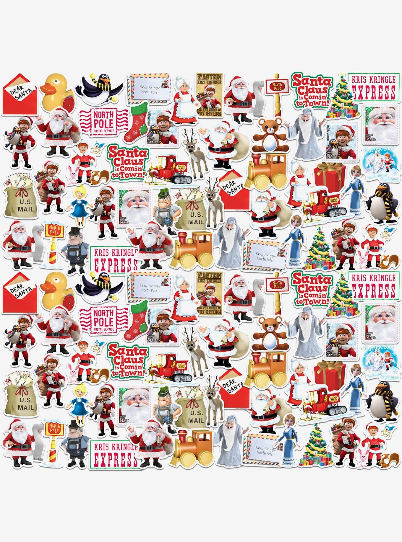 Santa Claus Is Comin To Town Miscellaneous 100ct Sticker Pack, , hi-res