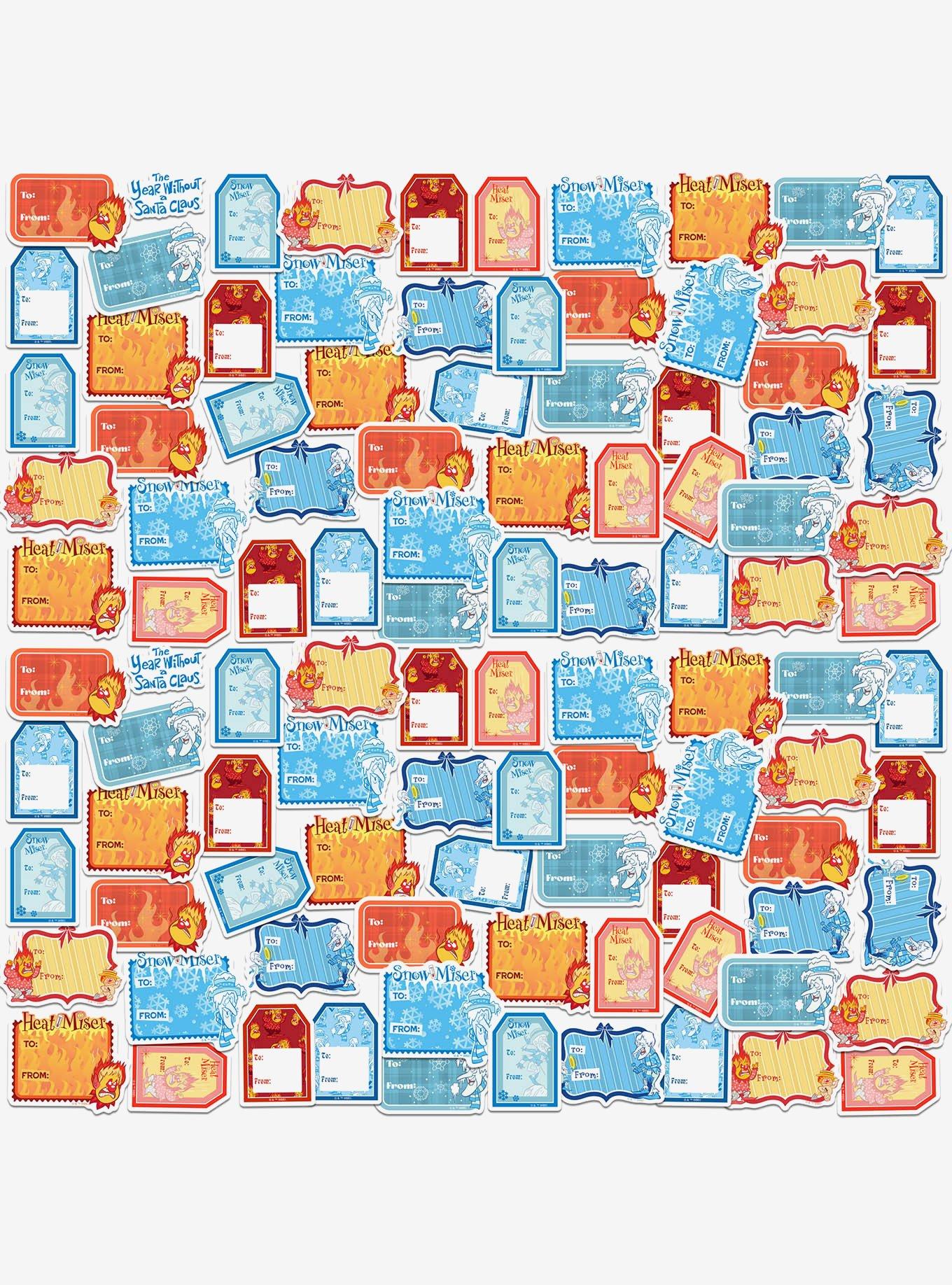 The Year Without A Santa Claus Heat Miser and Snow Miser 100ct Sticker Pack, , hi-res