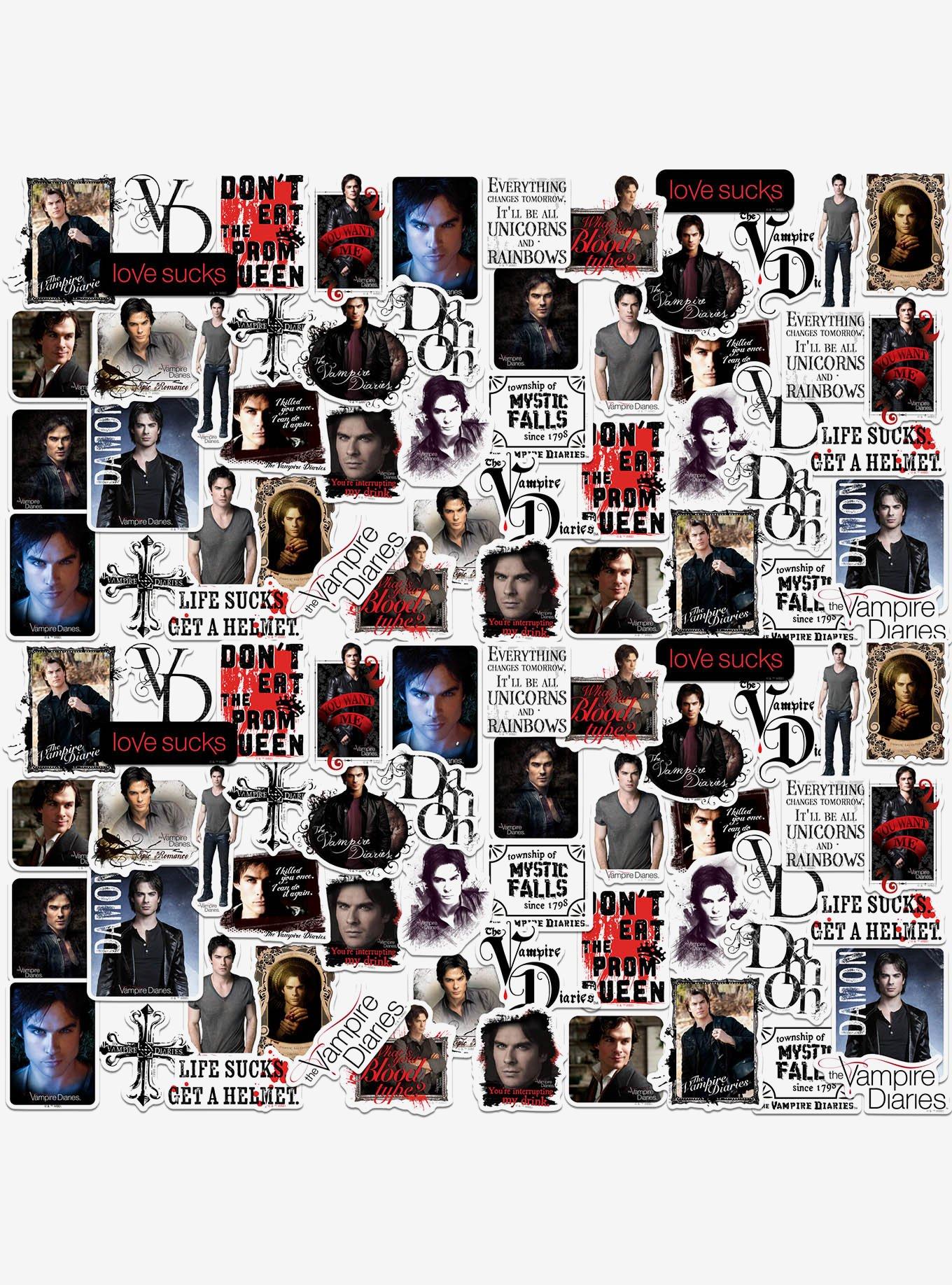 Vampire Diaries Damon Miscellaneous 100ct Sticker Pack, , hi-res