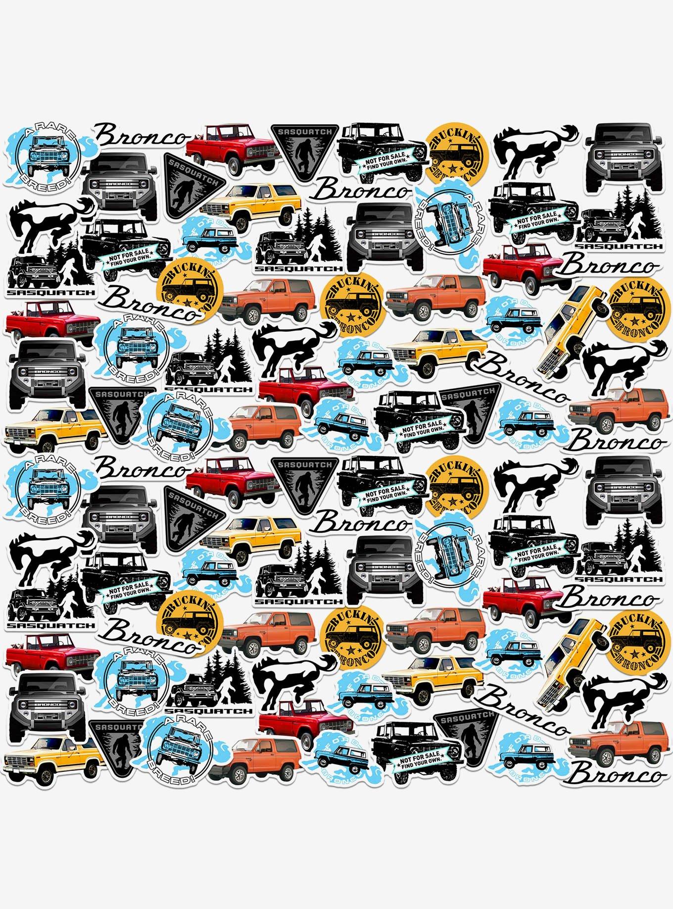 Ford Bronco Miscellaneous 100ct Sticker Pack, , hi-res