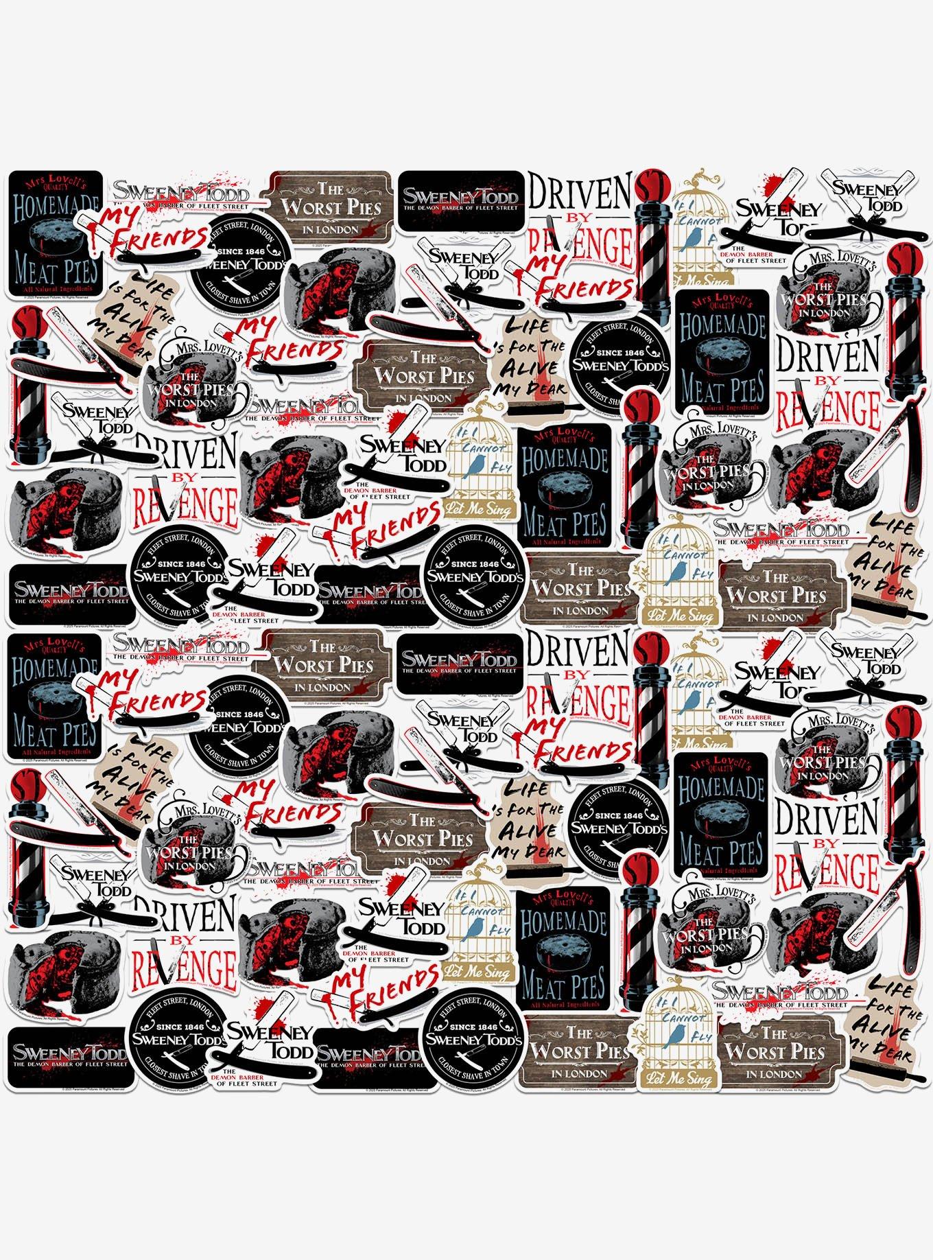 Sweeney Todd Variety Miscellaneous 100ct Sticker Pack, , hi-res