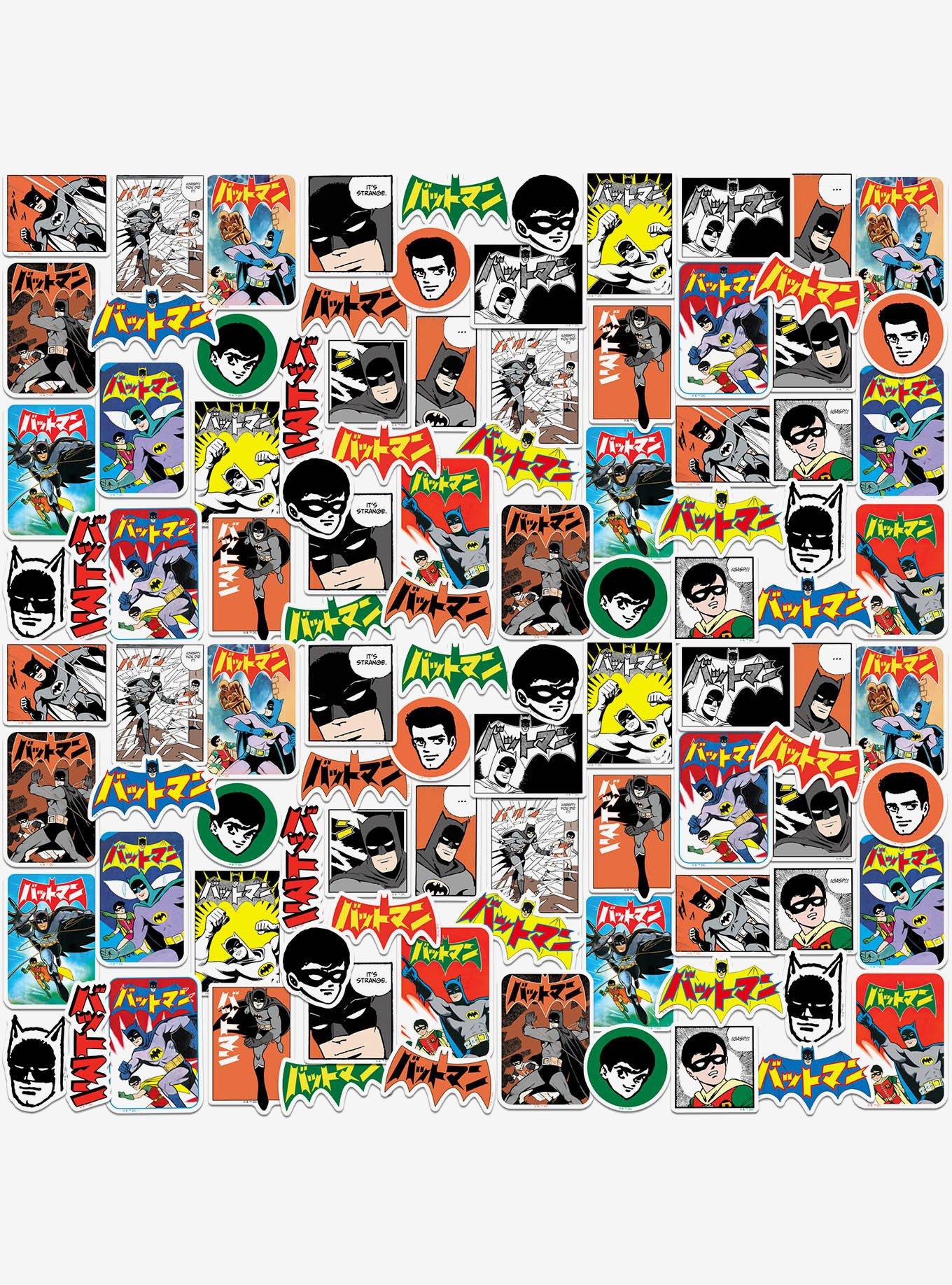 DC Comics Batman 85th Mashup and Robin Manga Classic Miscellaneous 100ct Sticker Pack, , hi-res