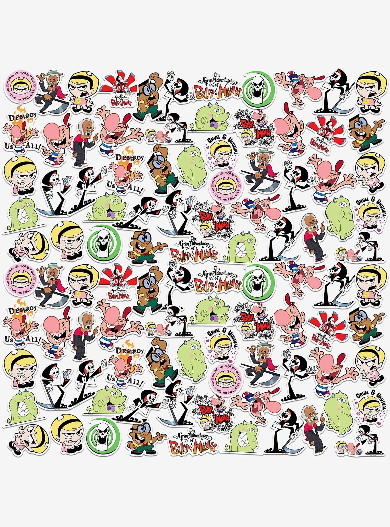 Grim Adventures of Billy Mandy Miscellaneous 100ct Sticker Pack, , hi-res