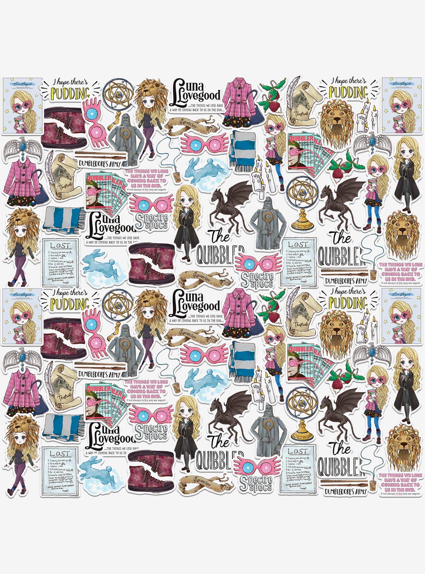 Harry Potter Chibi Luna Lovegood Collection Miscellaneous 100ct Sticker Pack, , hi-res