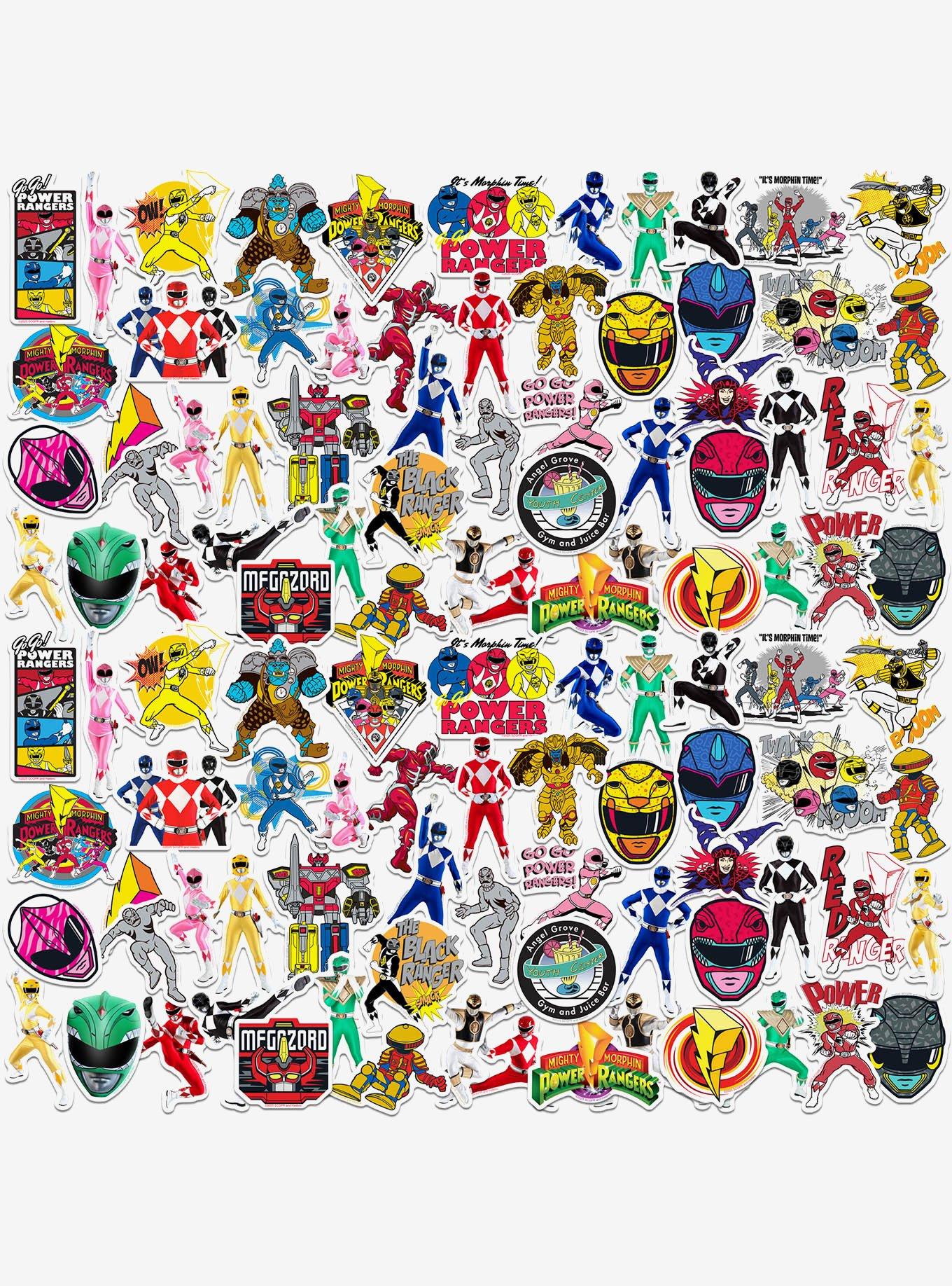 Mighty Morphin Power Rangers Variety Miscellaneous 100ct Sticker Pack, , hi-res