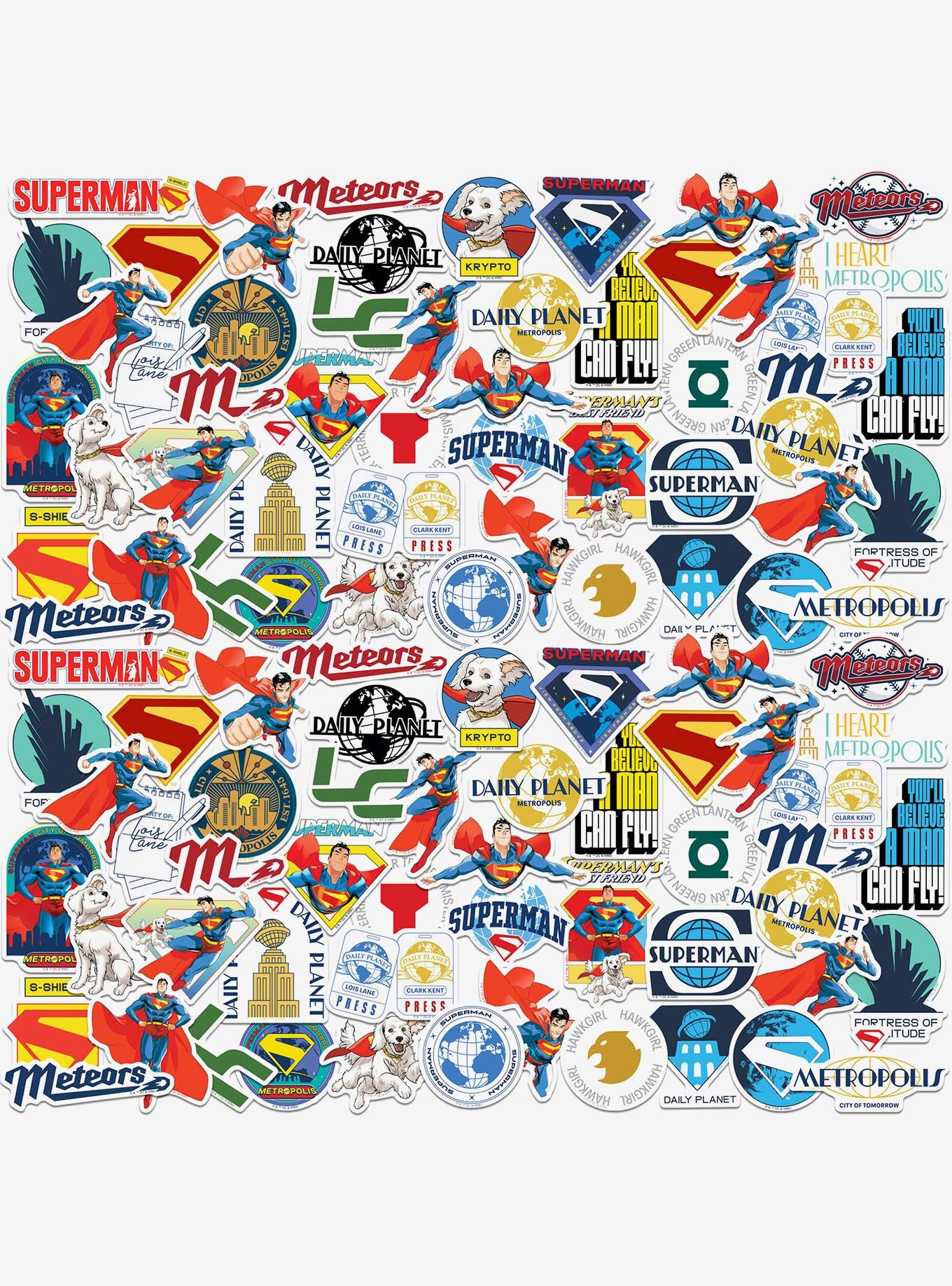 DC Comics Superman (2025) and Krypto 2025 Variety Miscellaneous 100ct Sticker Pack