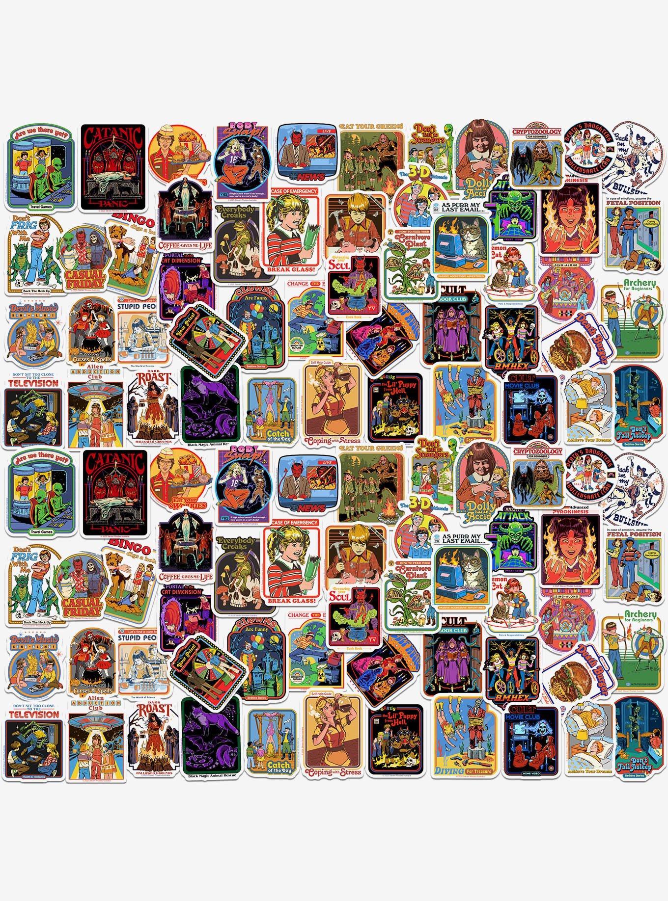 Steven Rhodes Dark Humor Miscellaneous 100ct Sticker Pack, , hi-res