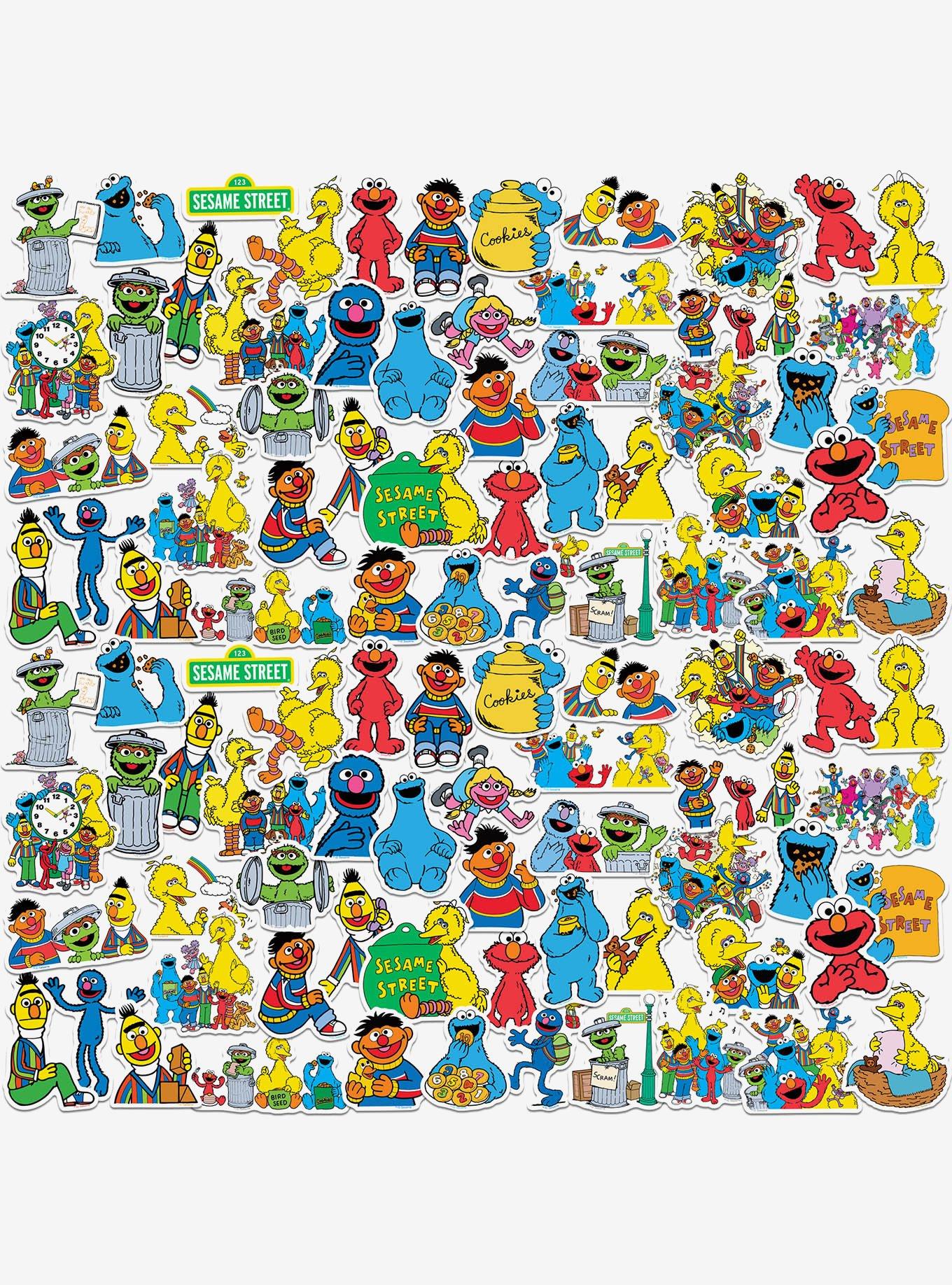 Sesame Street Vintage 1969 Miscellaneous 100ct Sticker Pack, , hi-res