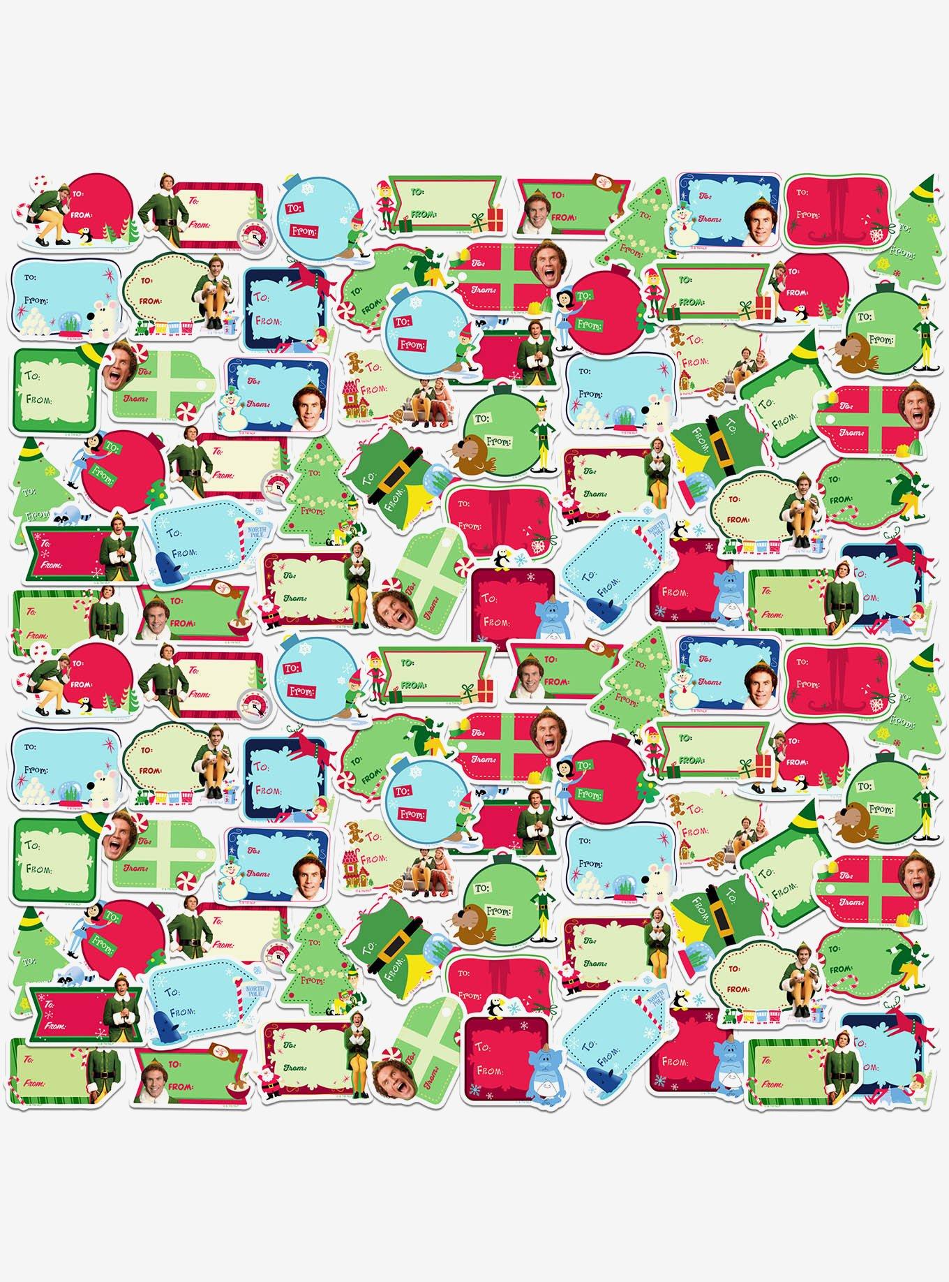 Elf Christmas Labels Miscellaneous 100ct Sticker Pack, , hi-res