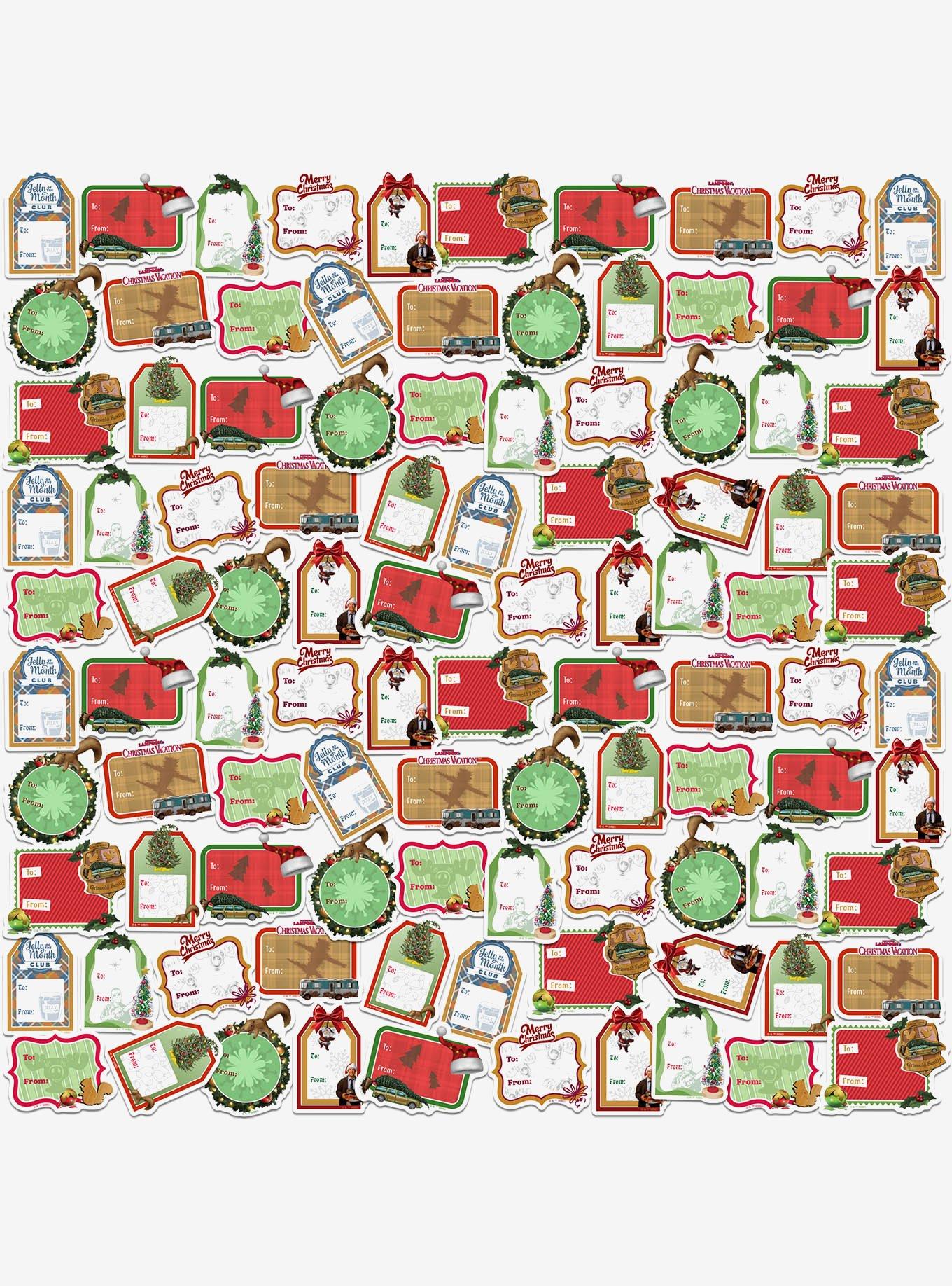 Christmas Vacation Holiday Labels Miscellaneous 100ct Sticker Pack, , hi-res