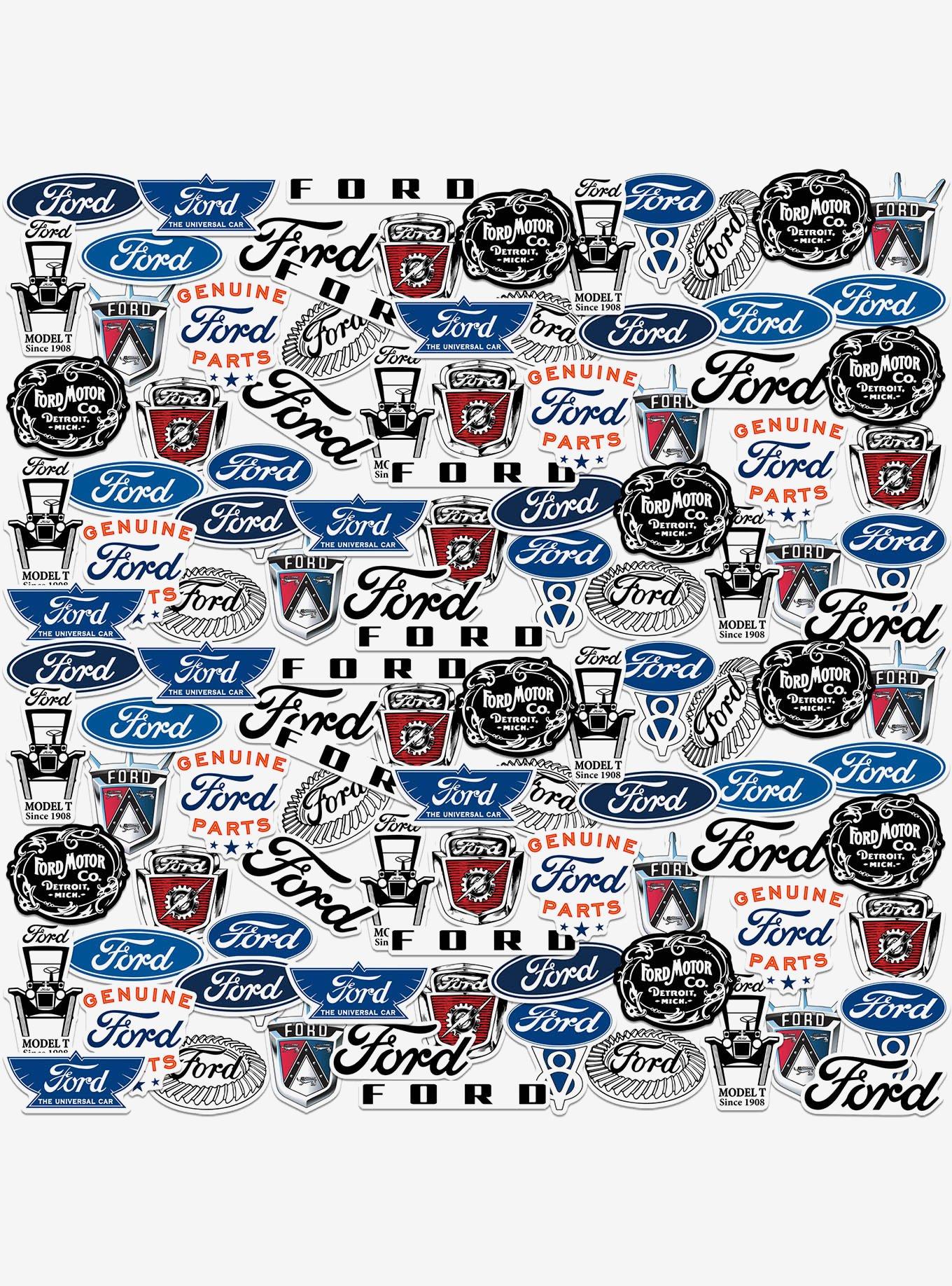 Ford Branding Miscellaneous 100ct Sticker Pack, , hi-res