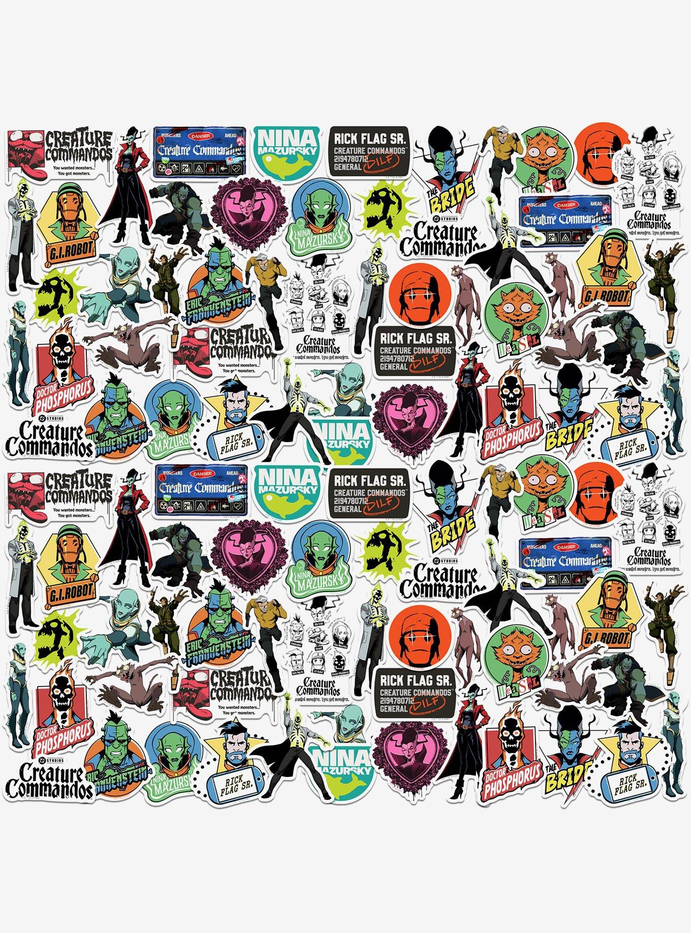 Creature Commandos: Animated Series Miscellaneous 100ct Sticker Pack, , hi-res