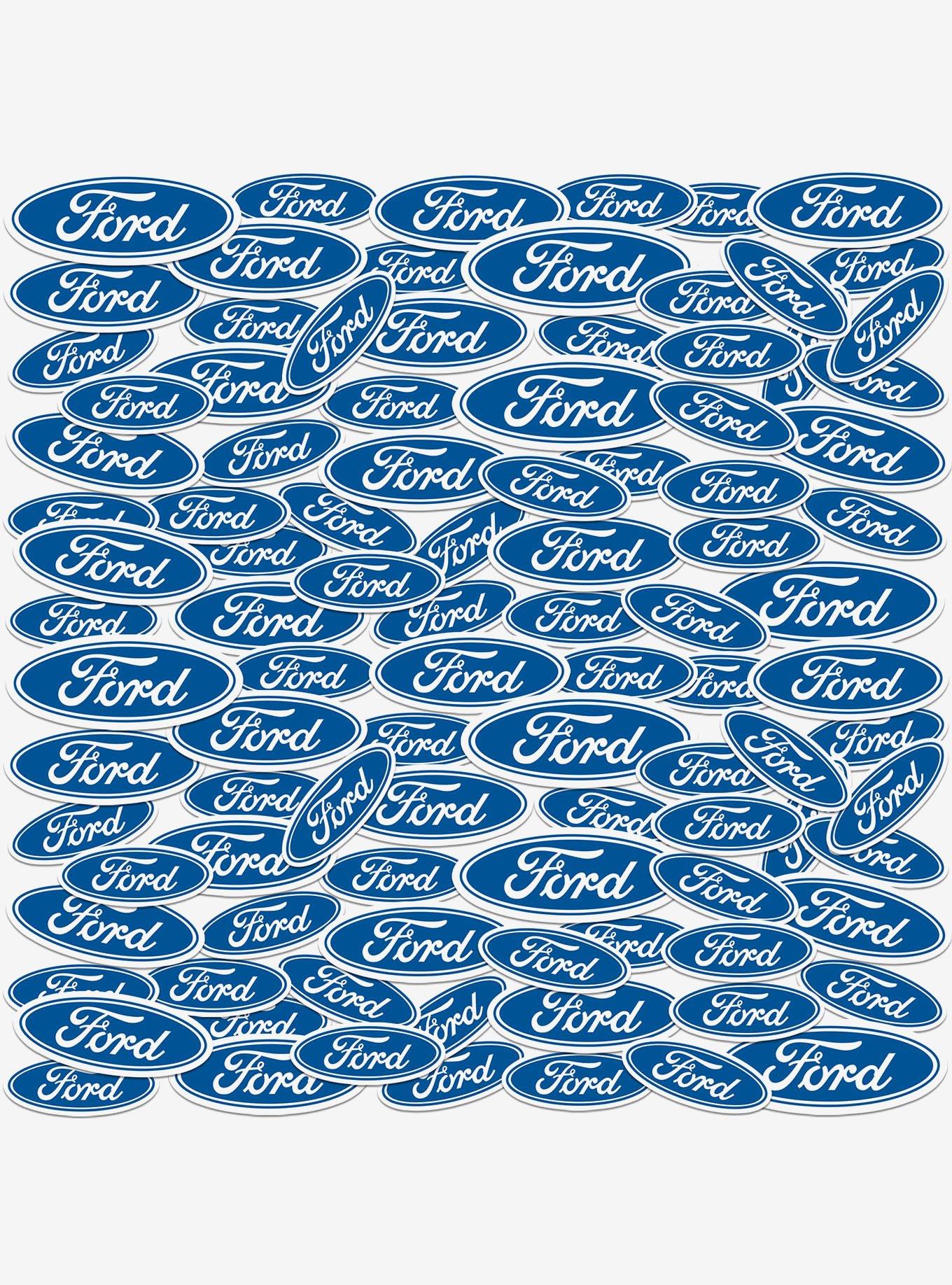 Ford Oval Emblem Miscellaneous 100ct Sticker Pack, , hi-res
