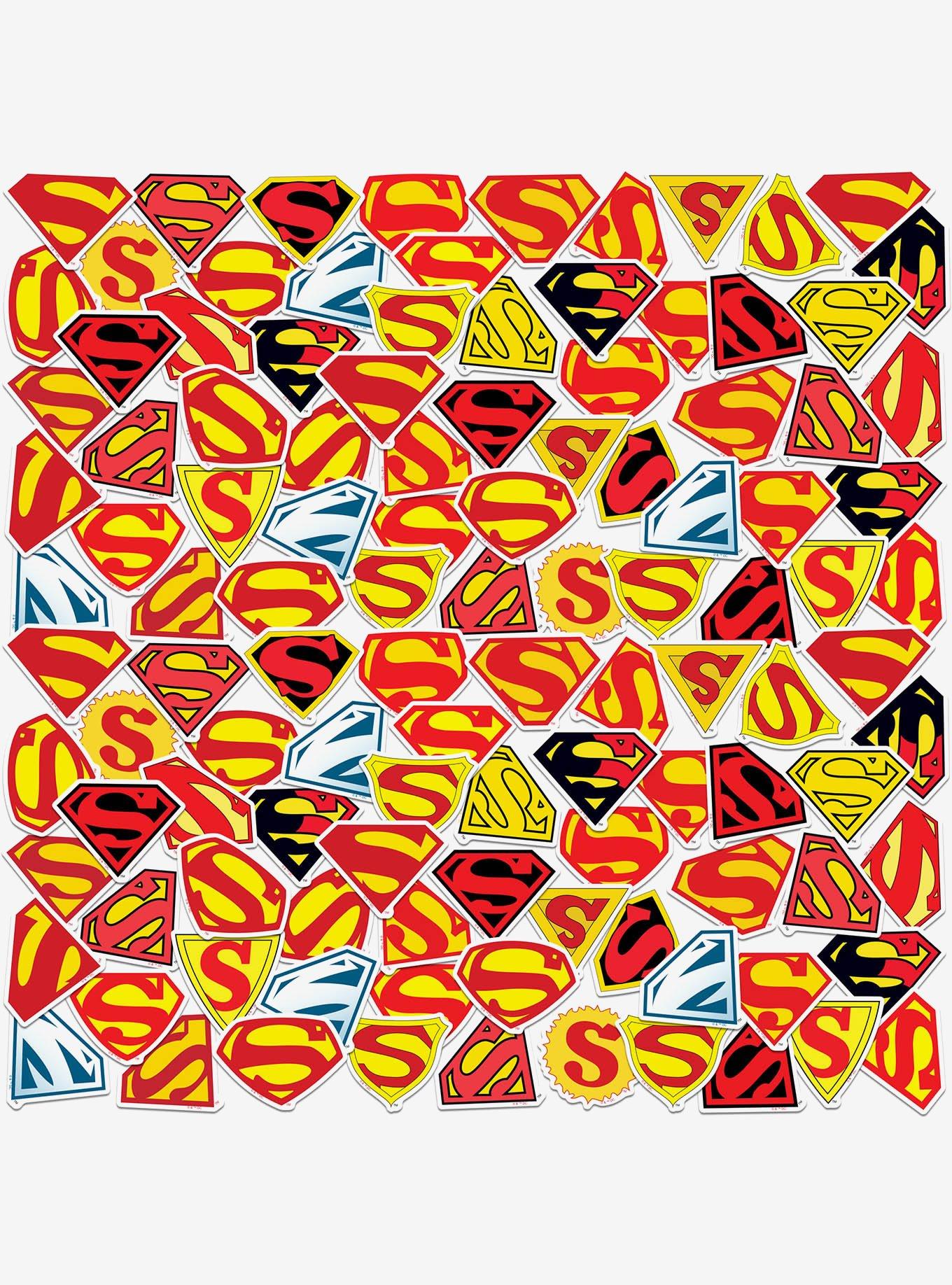 DC Comics Superman Logo Evolutions Miscellaneous 100ct Sticker Pack, , hi-res