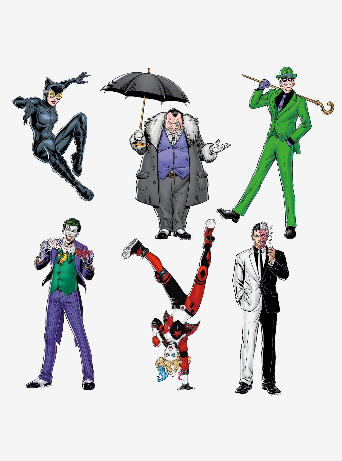 DC Comics Batman Character Villains Miscellaneous 100ct Sticker Pack, , hi-res