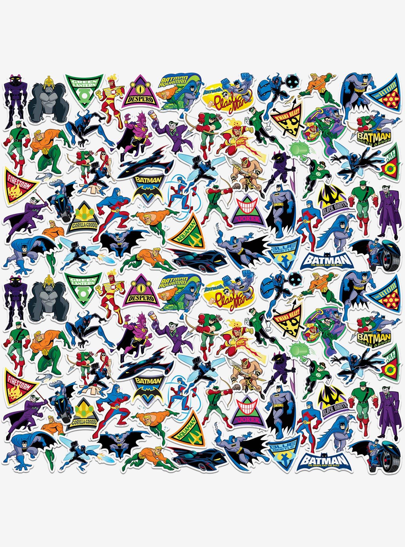DC Comics Batman: Brave and The Bold Miscellaneous 100ct Sticker Pack, , hi-res